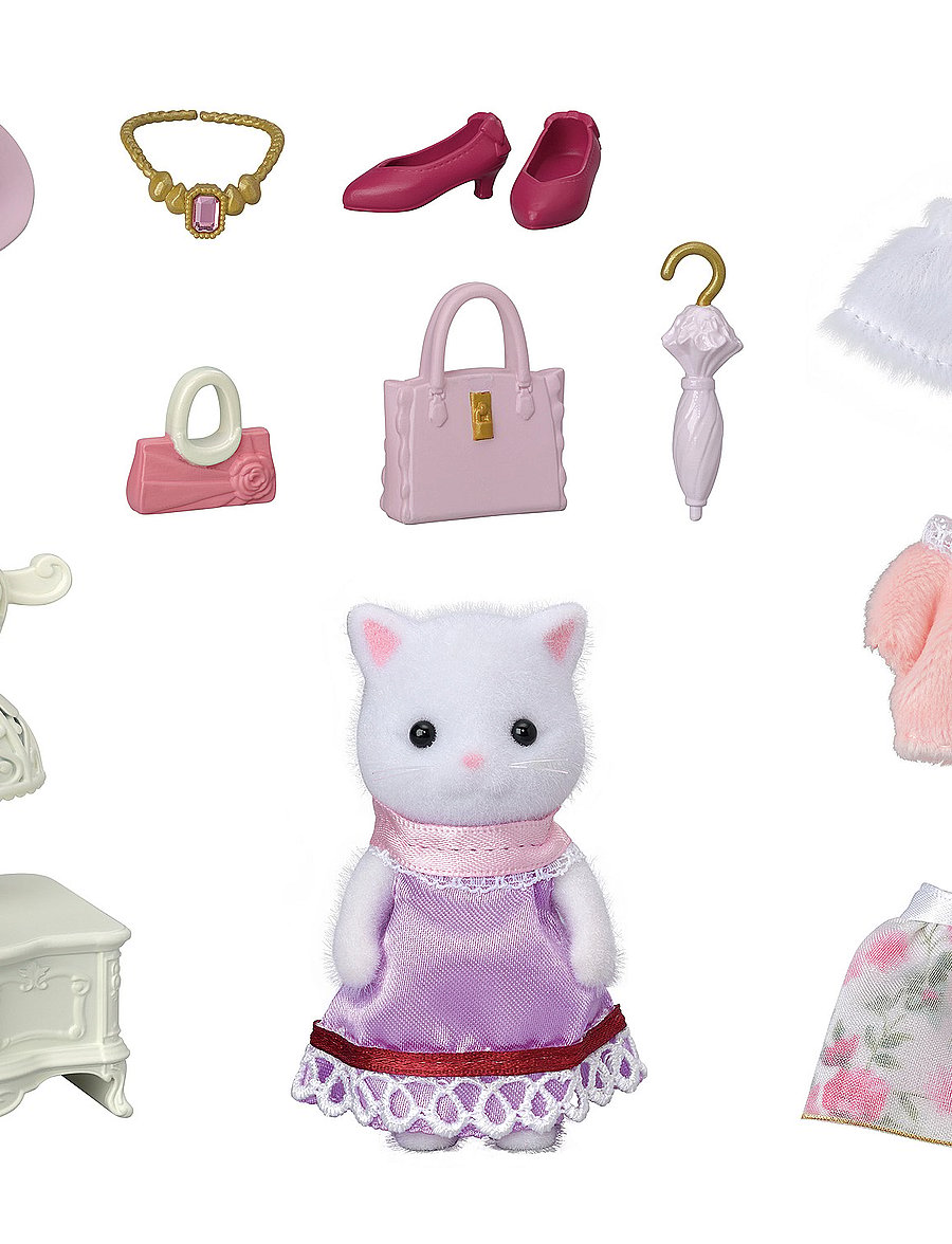 Sylvanian families - Fashion Play Set Town Girl Series - Persian Cat- - legesæt - mixed - 3