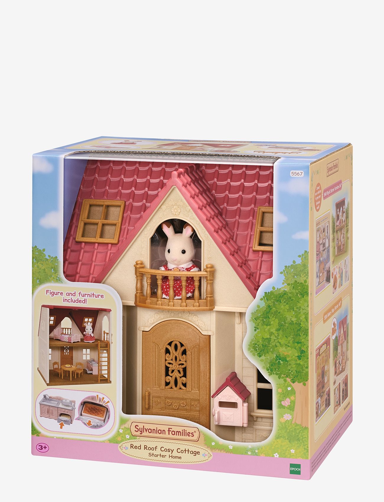 Sylvanian families - Red Roof Cosy Cottage - legesæt - multicolor - 1