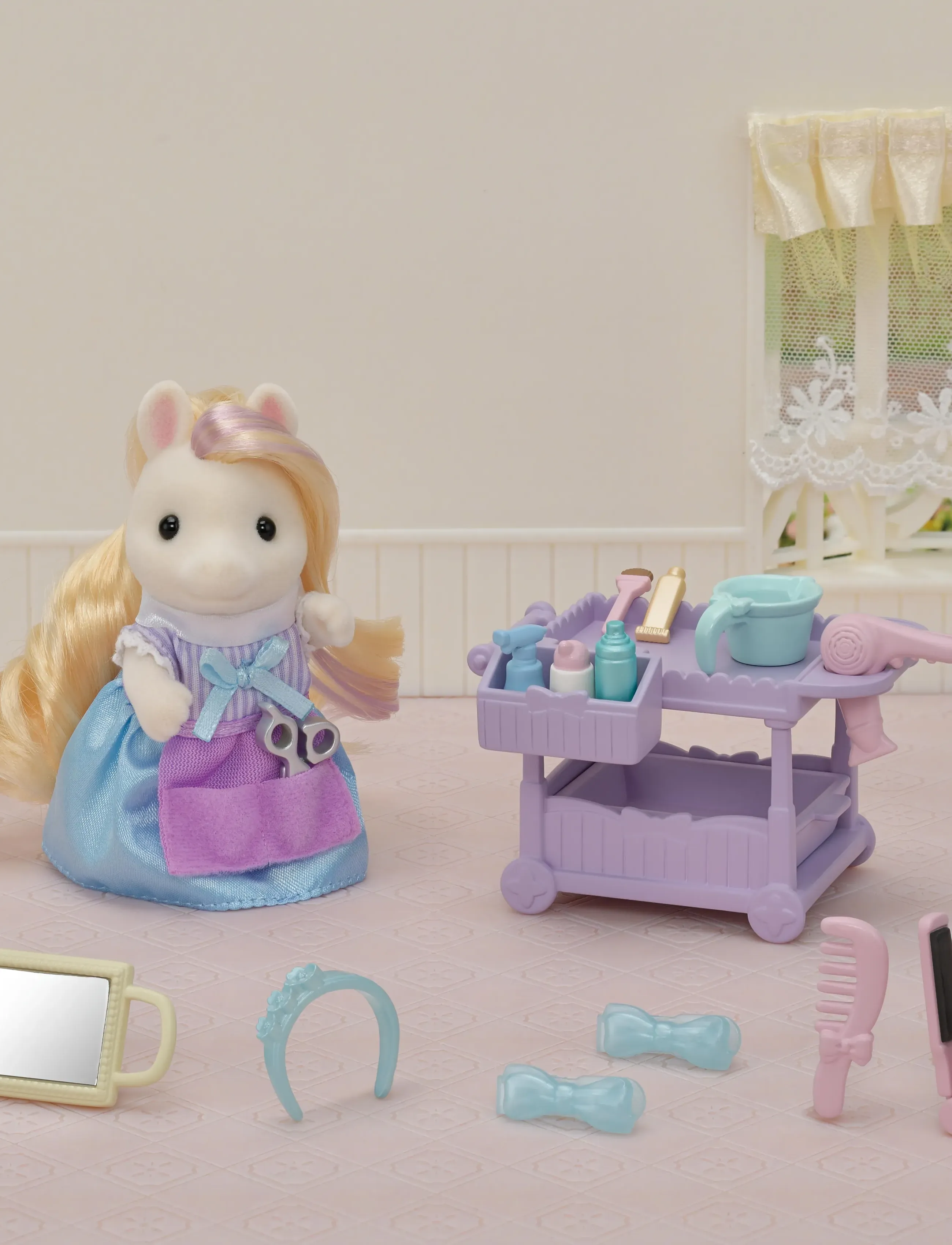 Sylvanian families - Pony´s Hair Stylist Set - legesæt - multicolor - 3