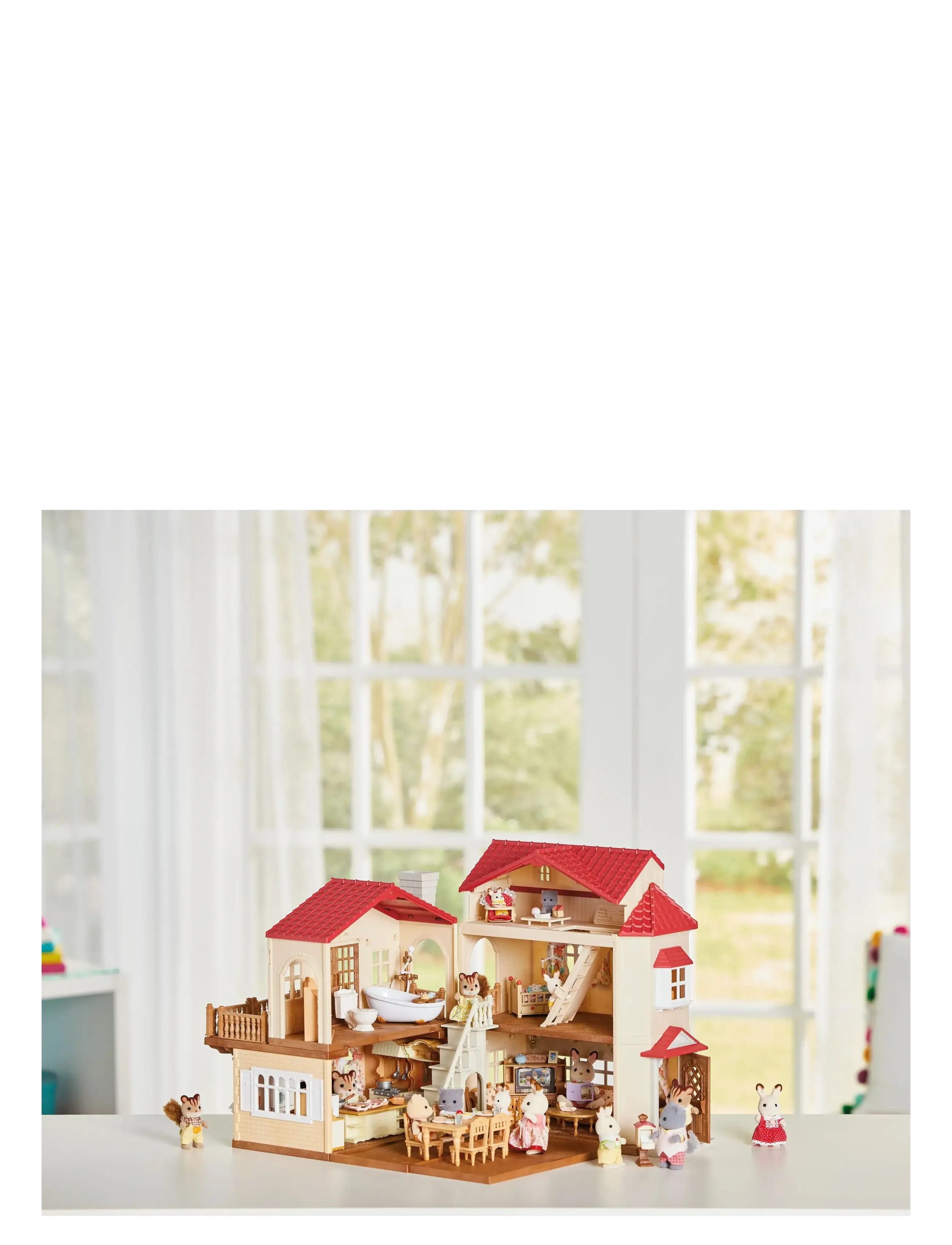 Sylvanian families - Stora villan med hemlig vind (exkl. möbler och figurer) - dockhus - mixed - 0