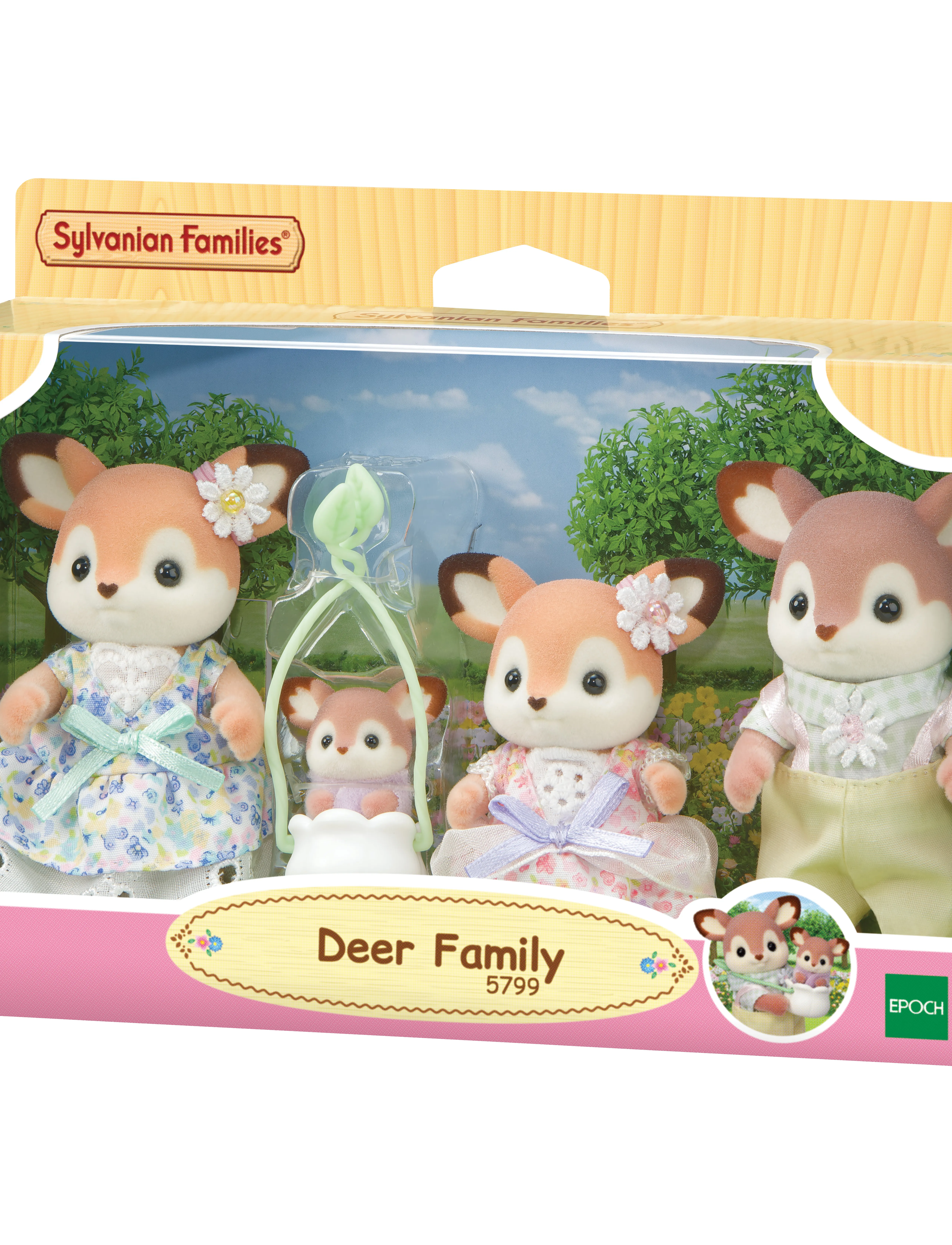 Sylvanian families Deer Family, One Size, Multi/patterned, Legesæt & Actionfigurer > Dyr, Børn