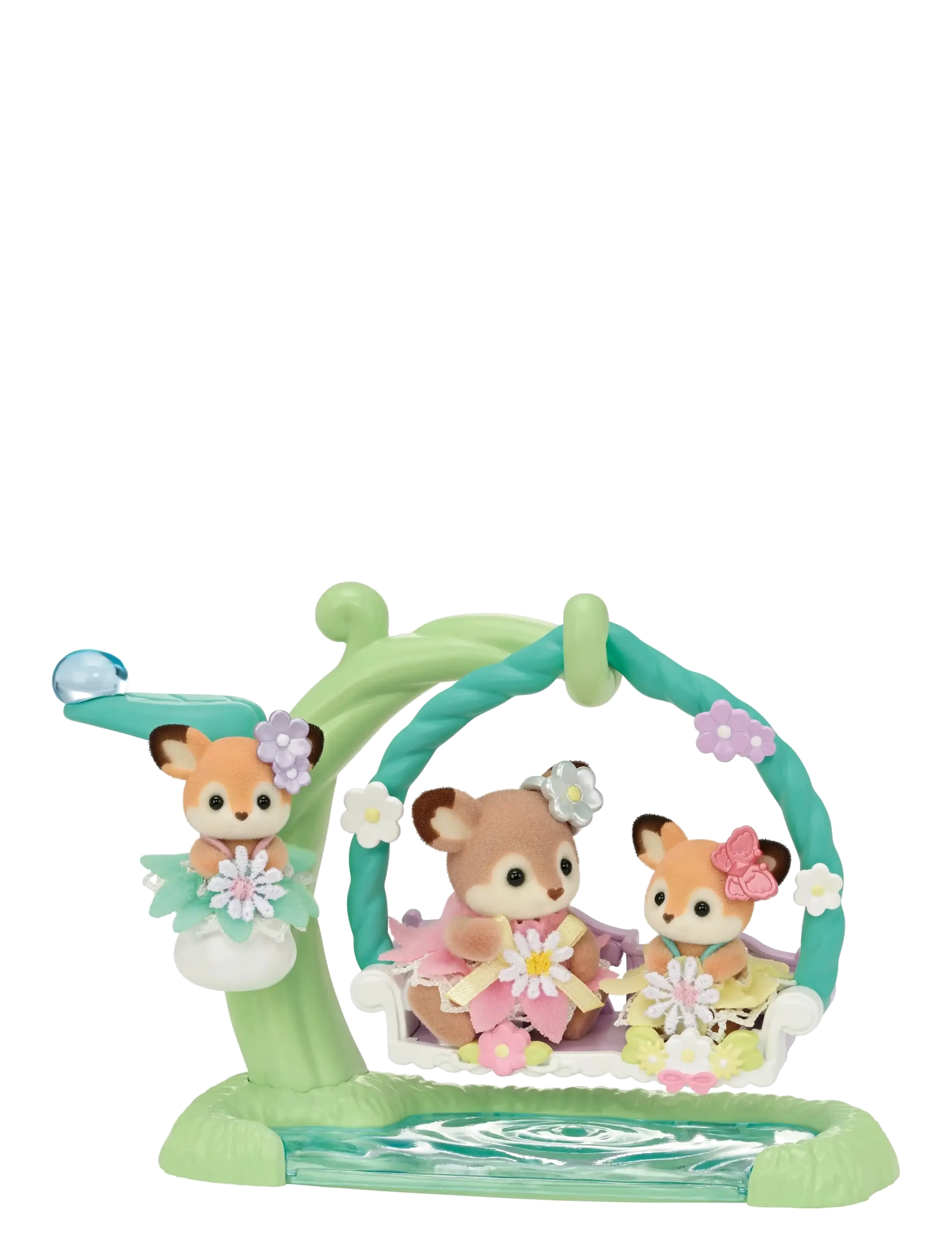 Sylvanian families - Deer Babies -Floral Swing Set- - lekesett - mixed - 2