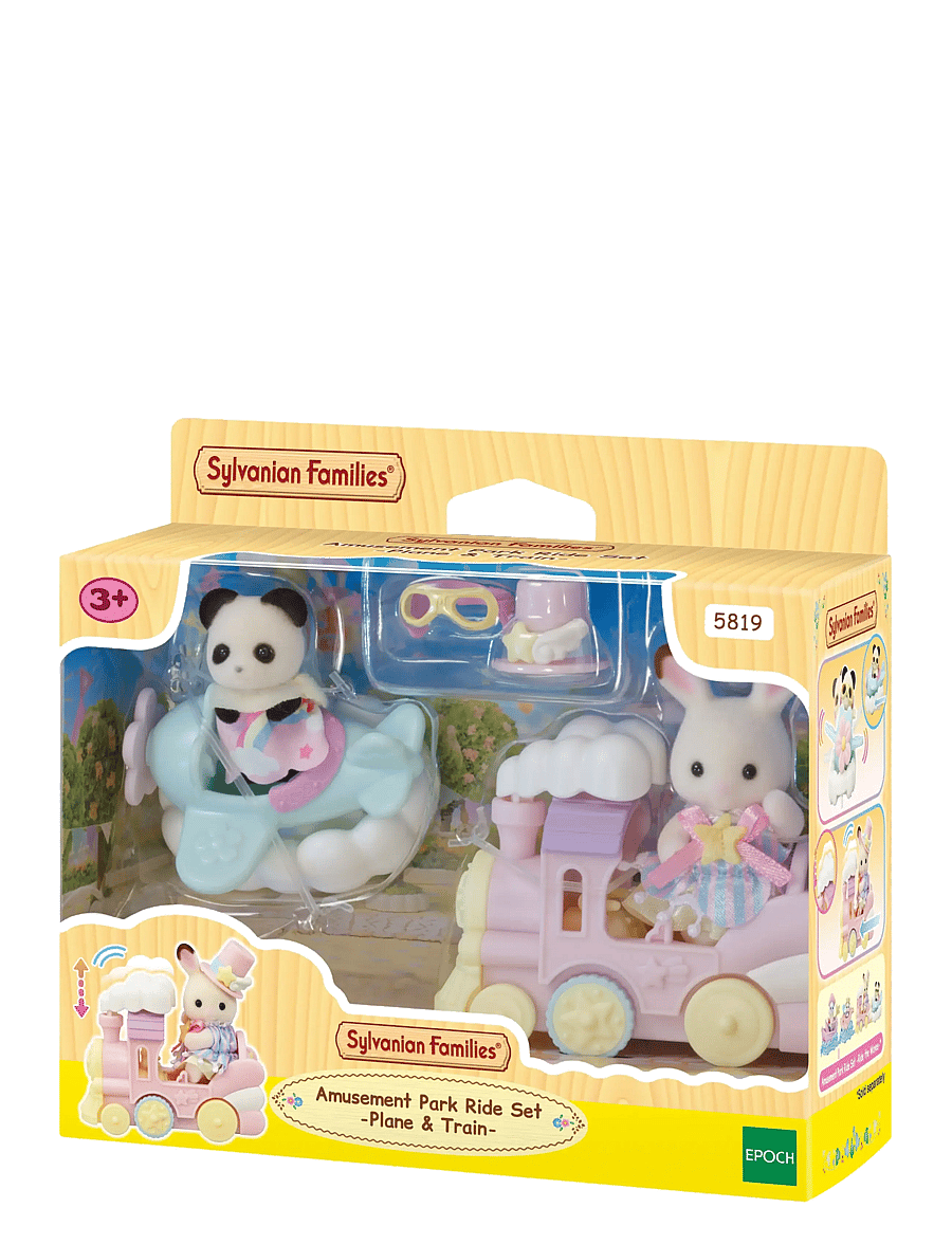 Sylvanian families - Amusement Park Ride Set -Plane & Train- - legesæt - mixed - 1