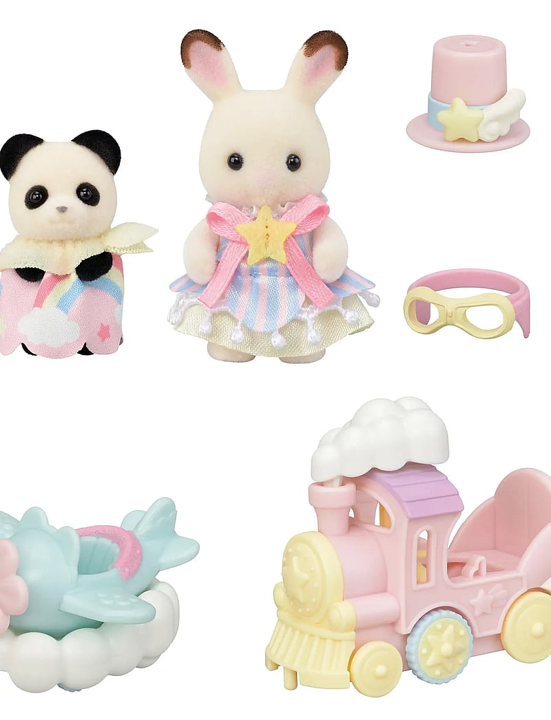 Sylvanian families - Amusement Park Ride Set -Plane & Train- - legesæt - mixed - 0