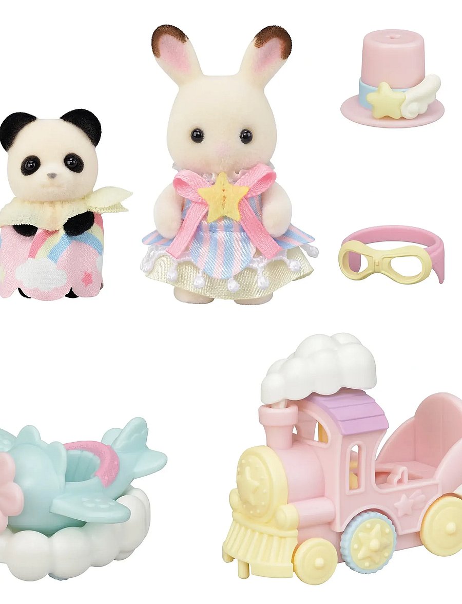 Sylvanian families - Amusement Park Ride Set -Plane & Train- - legesæt - mixed - 0