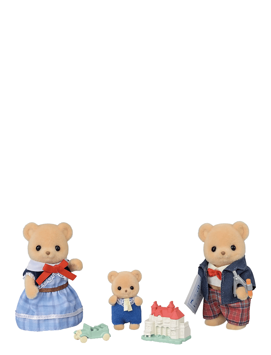Sylvanian families - Biscuit Bear Family - legesæt - mixed - 1