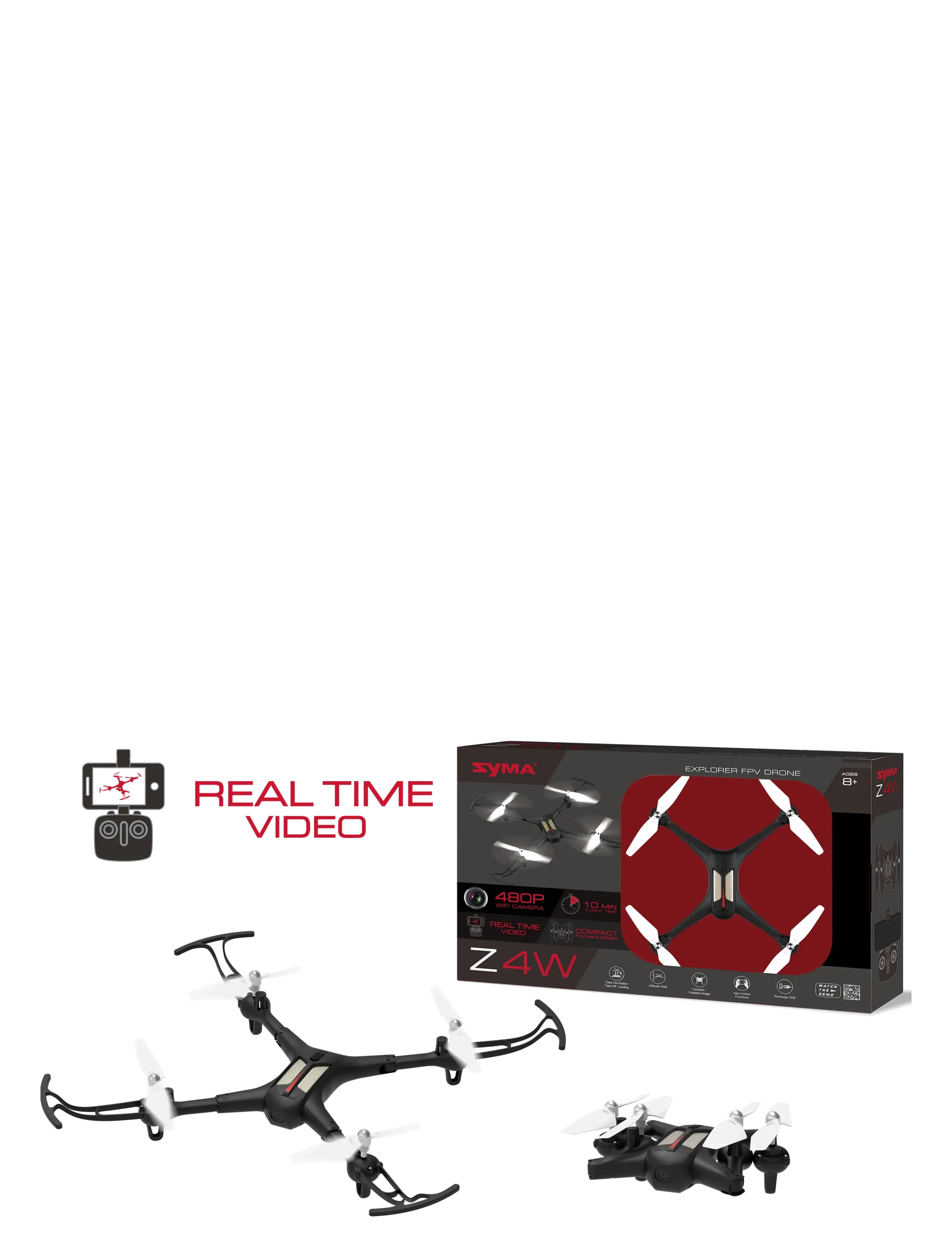 Syma - SYMA R/C Z4W Explorer FPV Drone Black - multicolor - 1