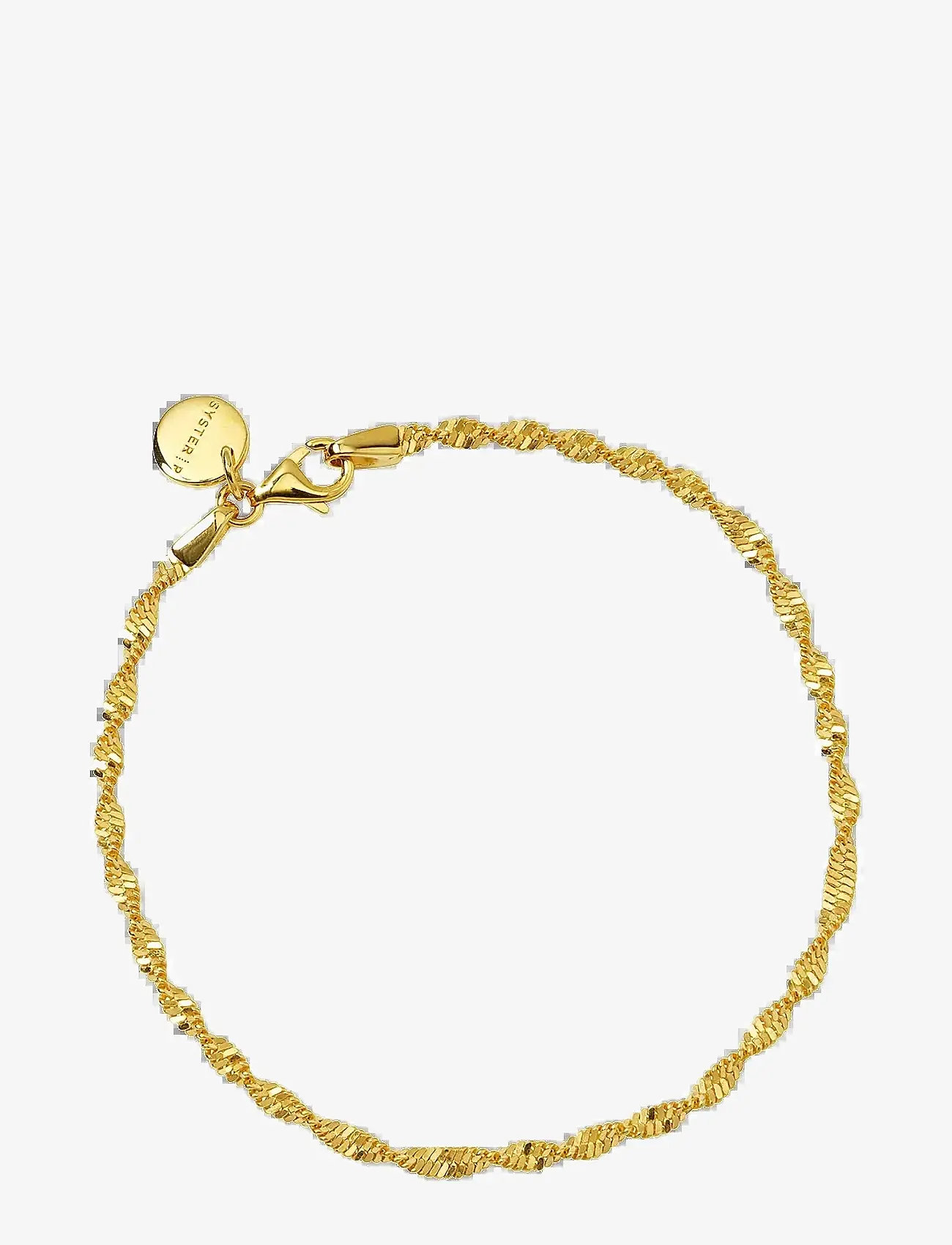 Syster P - Herringbone Twisted Bracelet Gold - kettenarmbänder - gold - 1