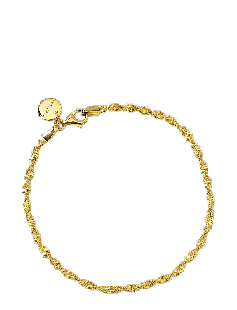 Syster P - Herringbone Twisted Bracelet Gold - kettenarmbänder - gold - 1