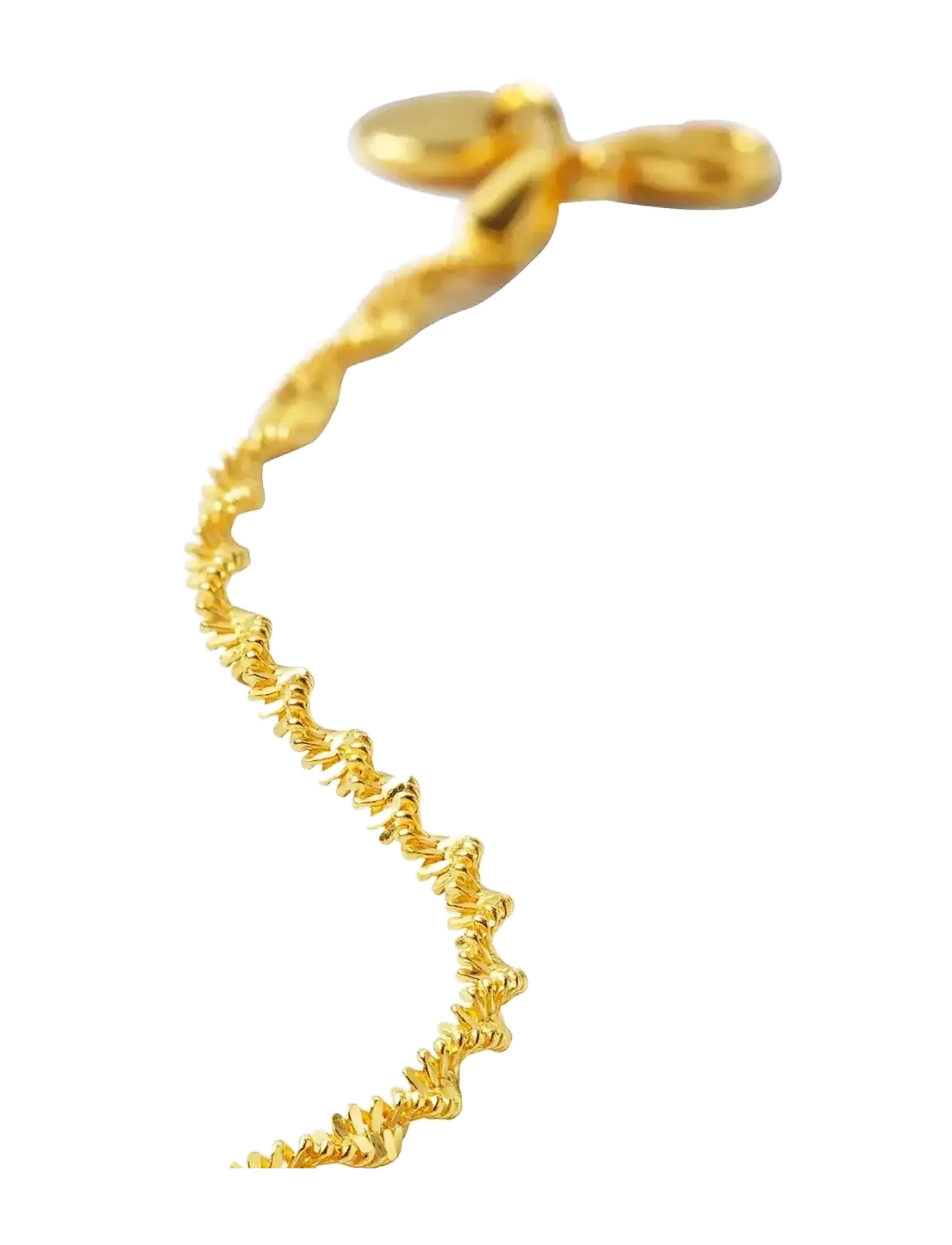 Syster P - Herringbone Twisted Bracelet Gold - chain bracelets - gold - 2