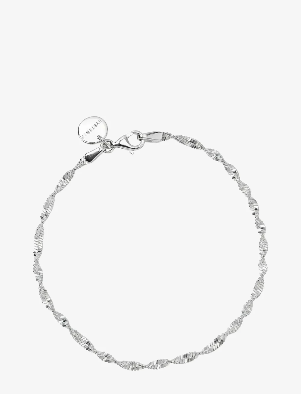 Syster P - Herringbone Twisted Bracelet Gold - kettenarmbänder - silver - 1