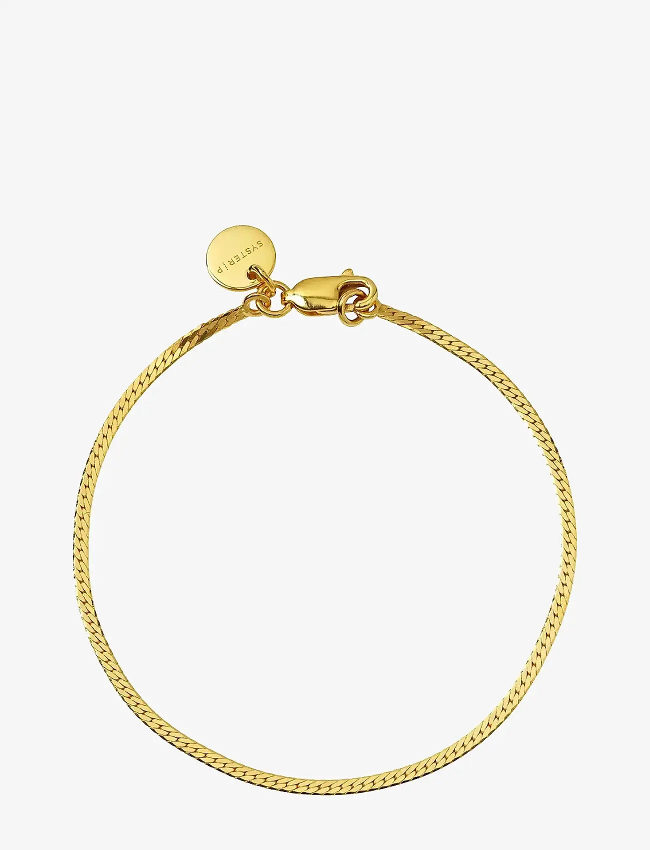 Syster P - Herringbone Bracelet Gold - kedjearmband - gold - 1