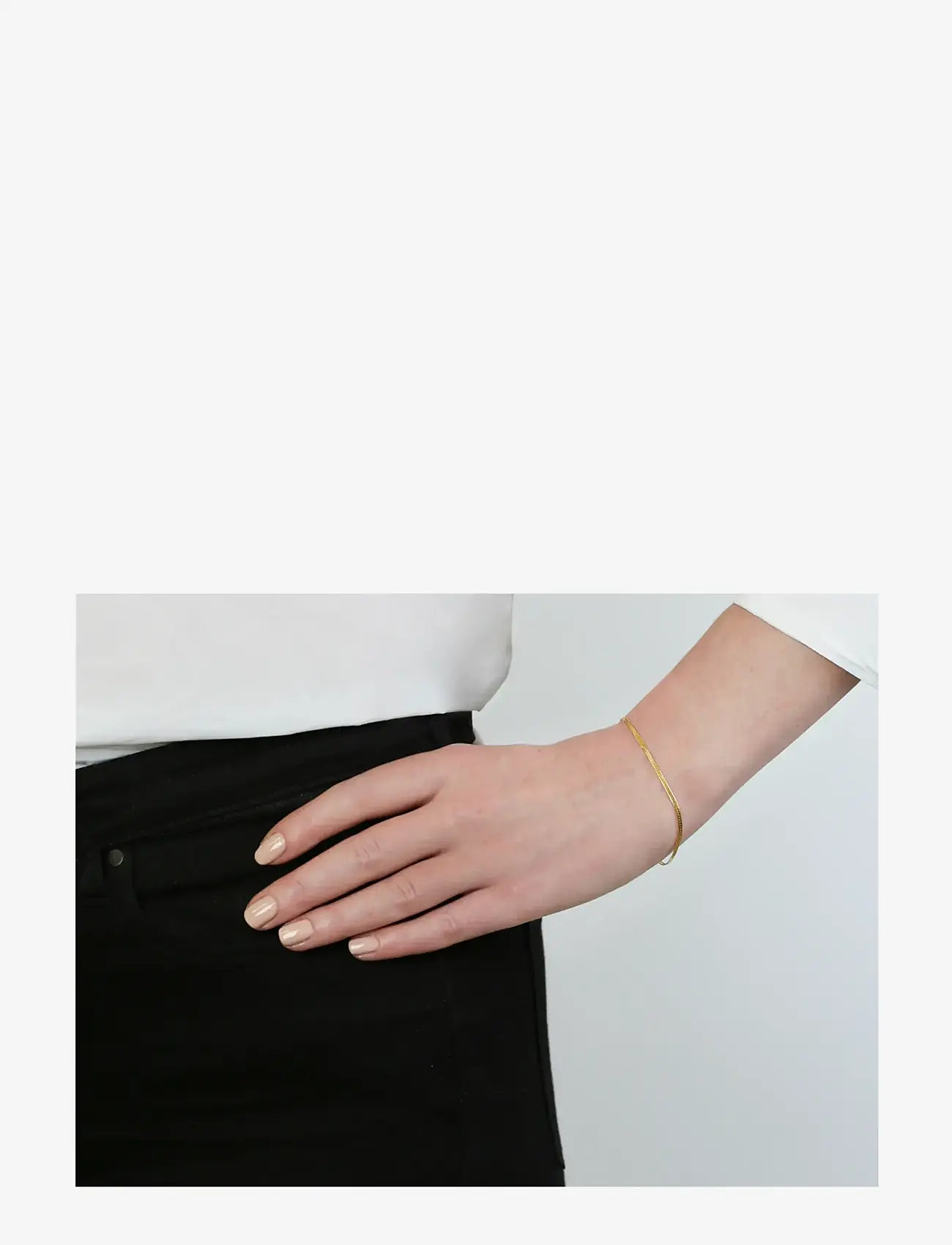 Syster P - Herringbone Bracelet Gold - kedjearmband - gold - 2