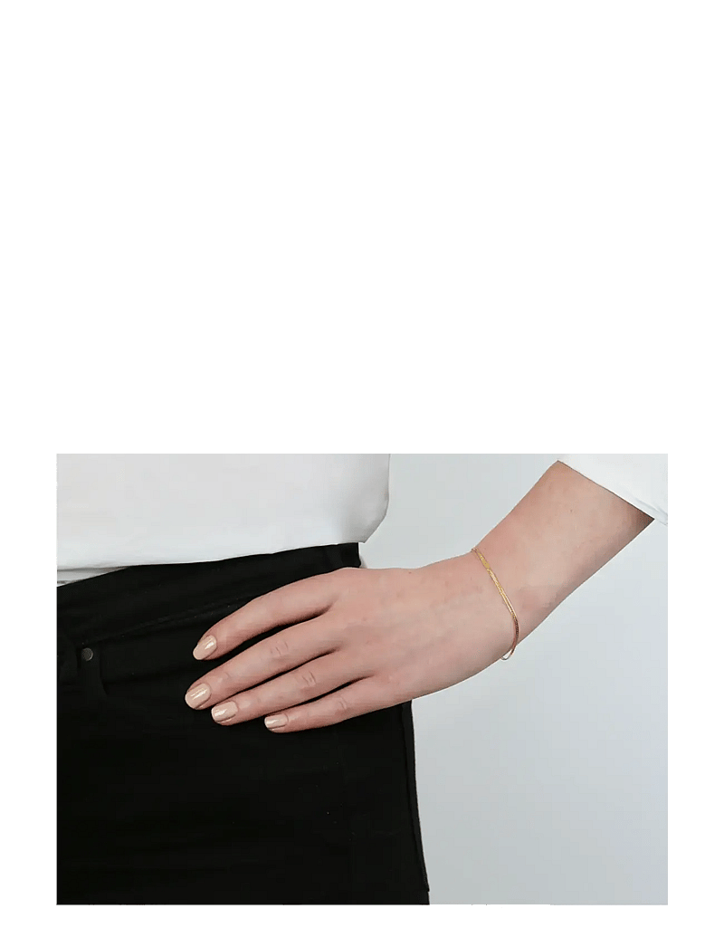 Syster P - Herringbone Bracelet Gold - kedjearmband - gold - 2