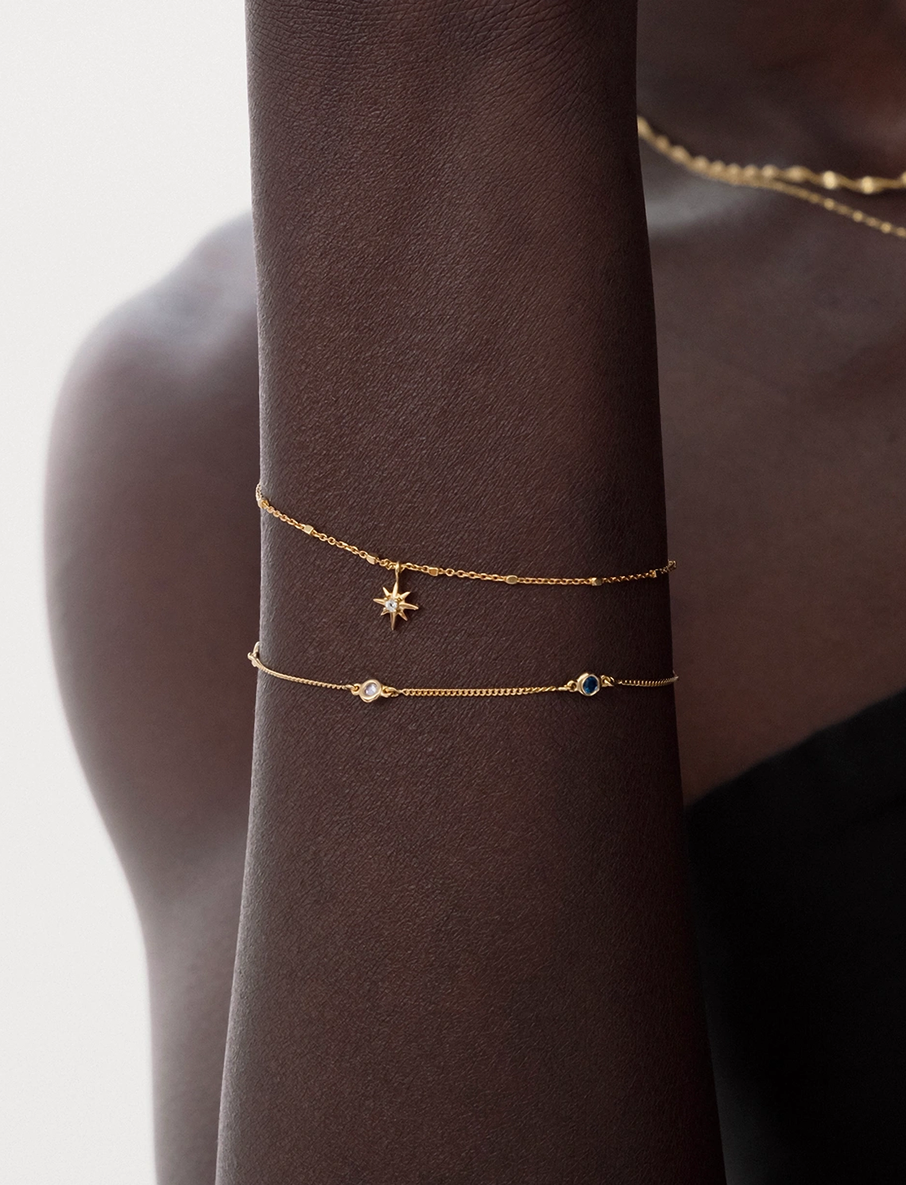 Syster P North Star Bracelet Gold, One Size, Bracelets, Gold - Chain Frauen