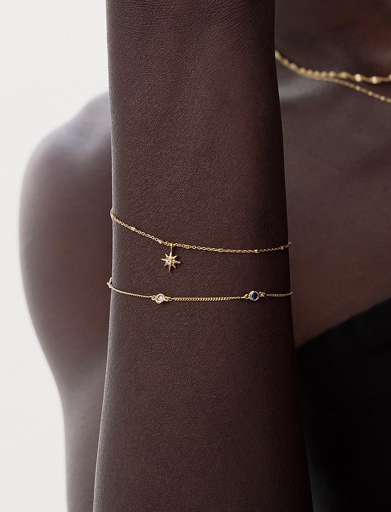 Syster P - North Star Bracelet Gold - kædearmbånd - gold - 0