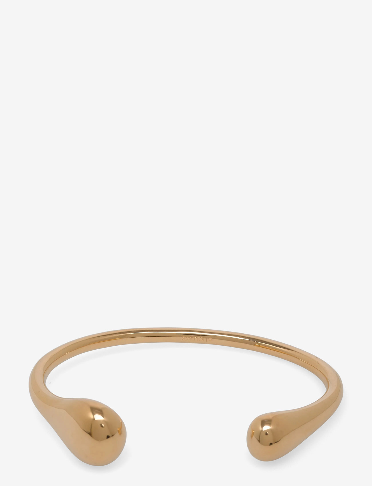 Syster P - Bolded Drops Bangle Gold - bangles - gold - 1