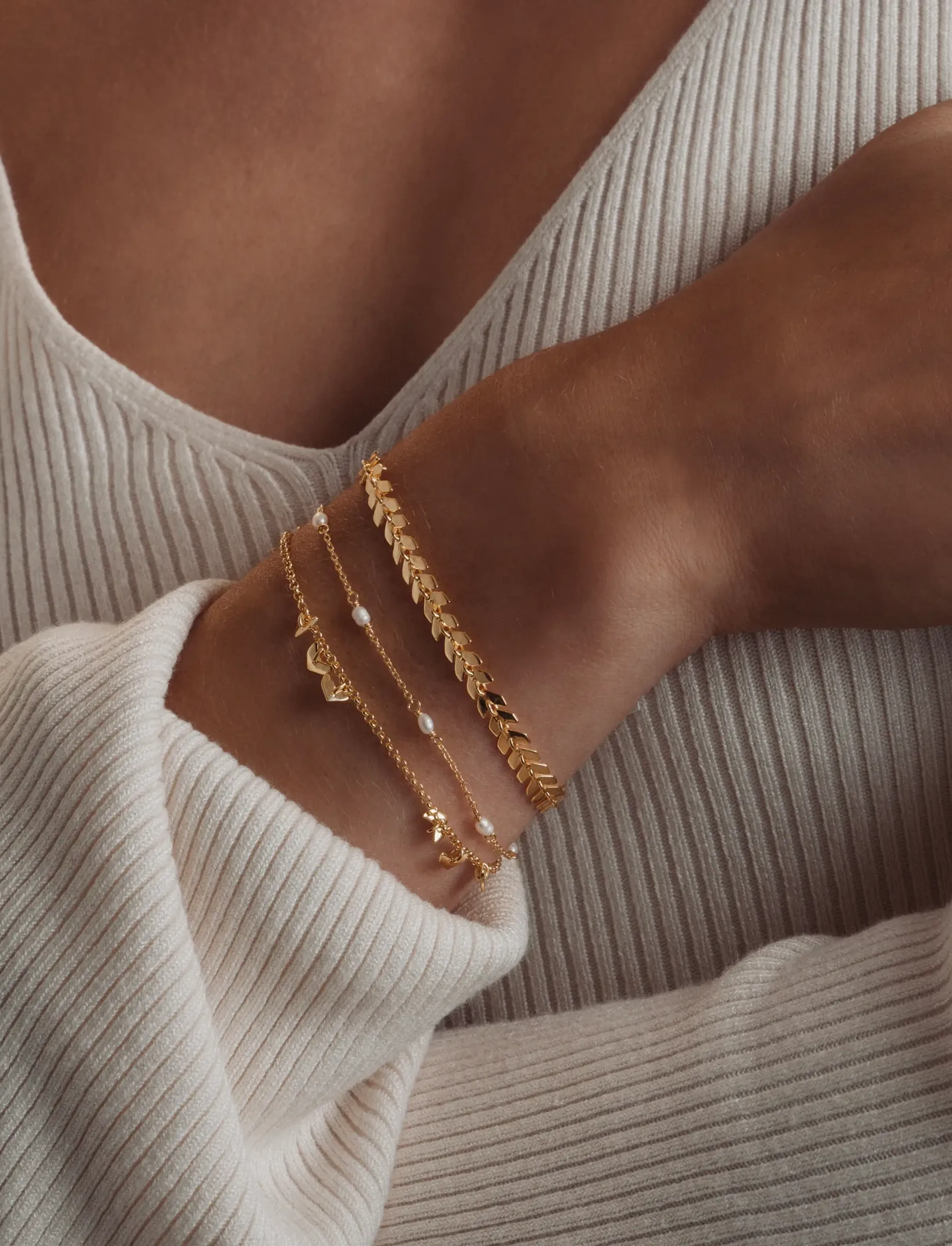 Syster P - Layers Olivia Bracelet Gold - gold - 0