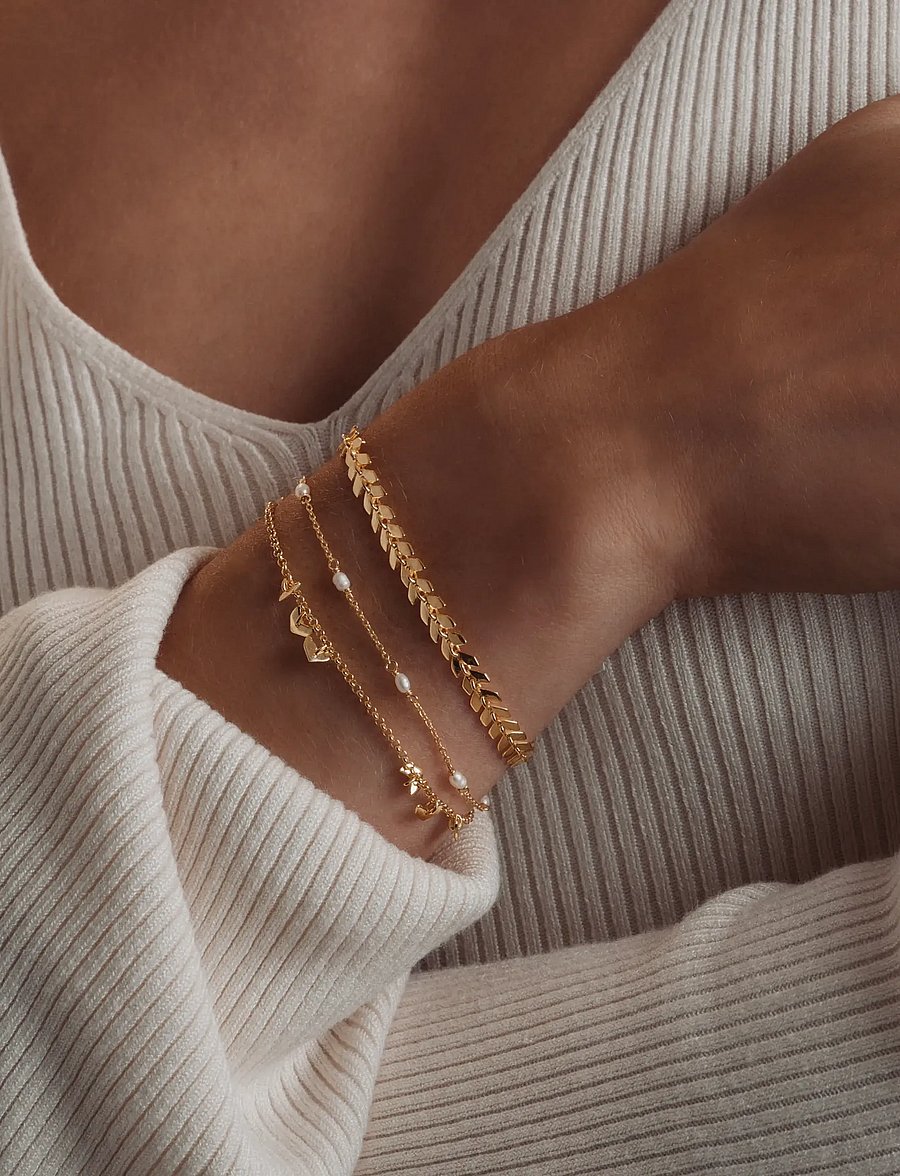 Syster P - Layers Olivia Bracelet Gold - gold - 0