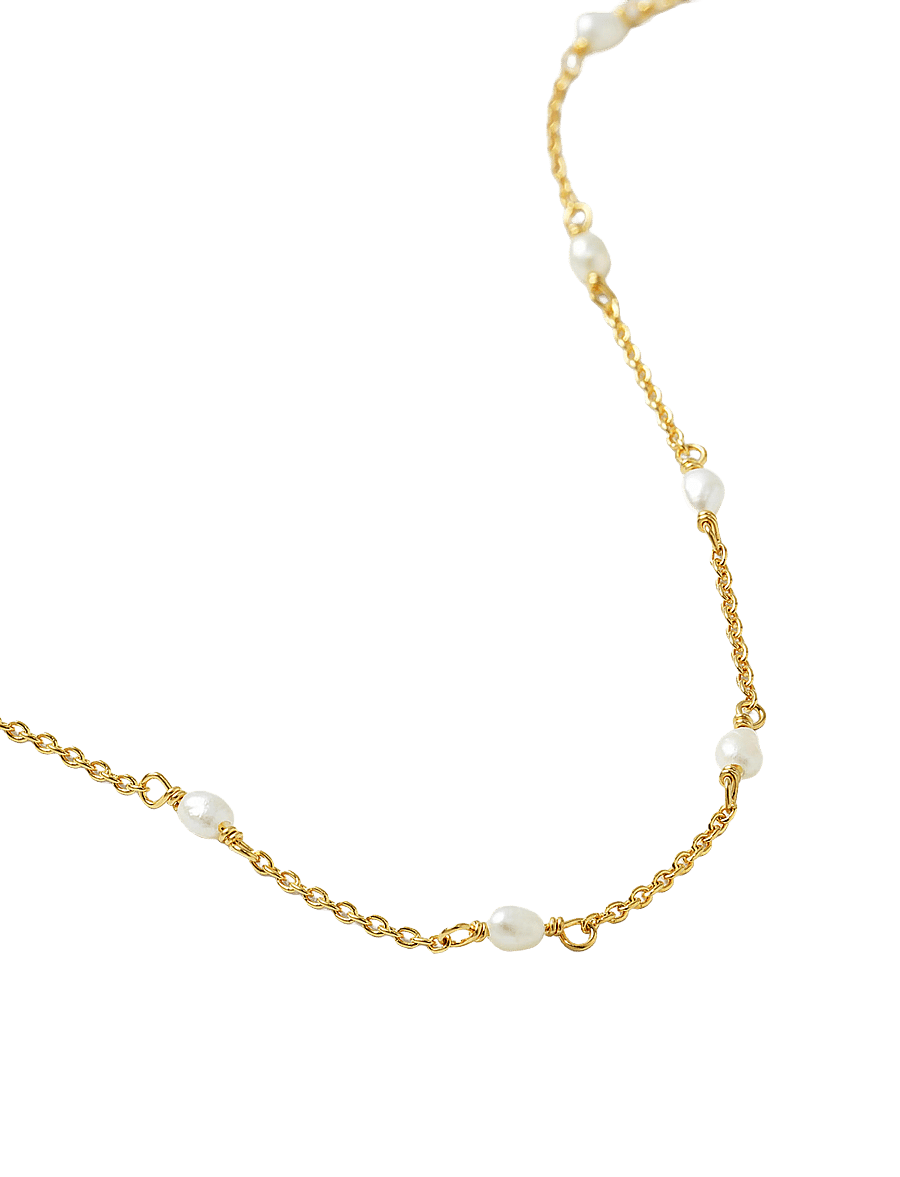 Syster P - Treasure Multi Pearl Bracelet Gold - kettenarmbänder - gold - 2