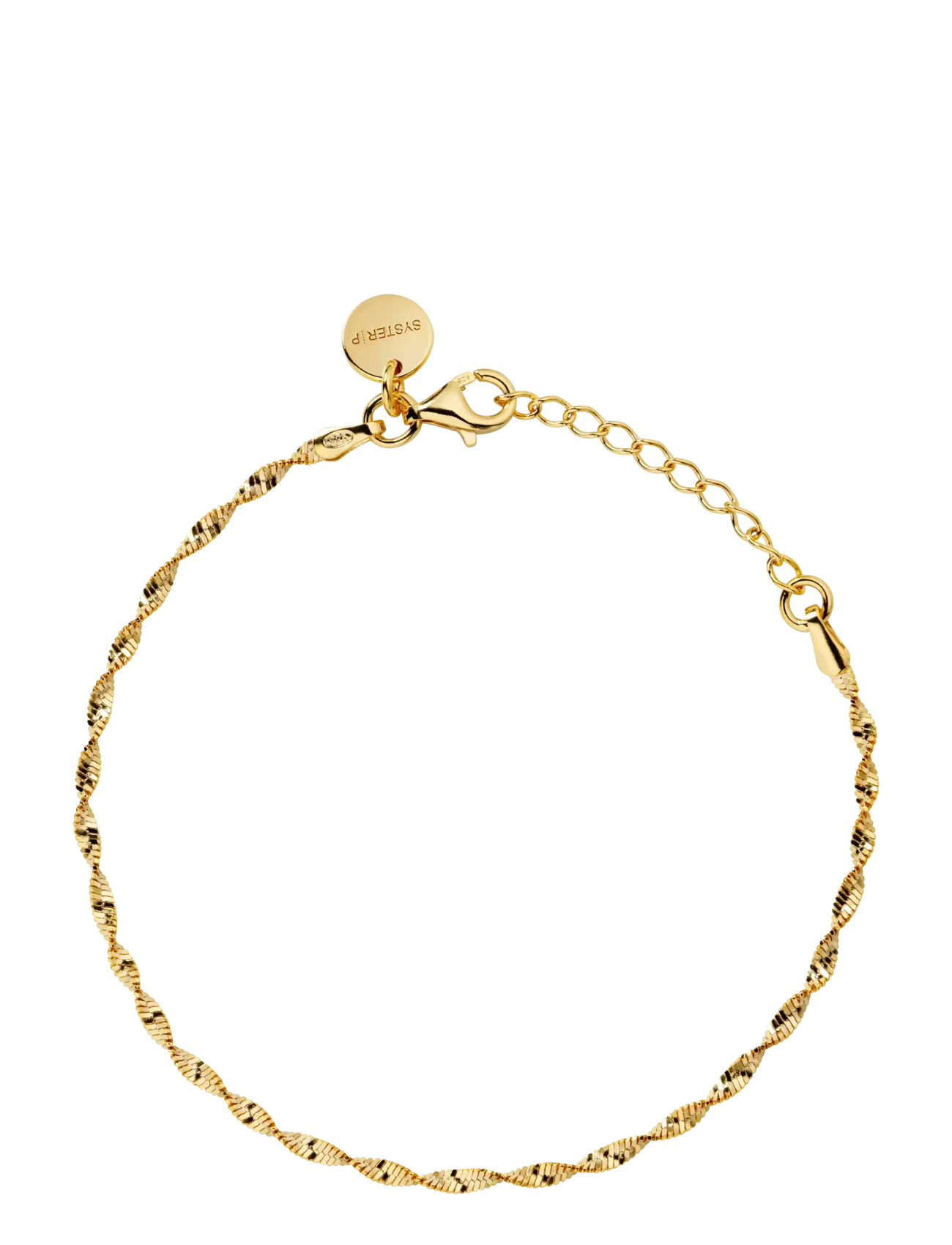 Syster P Herringbone Twisted Bracelet Gold - Essentials - GOLD / gold