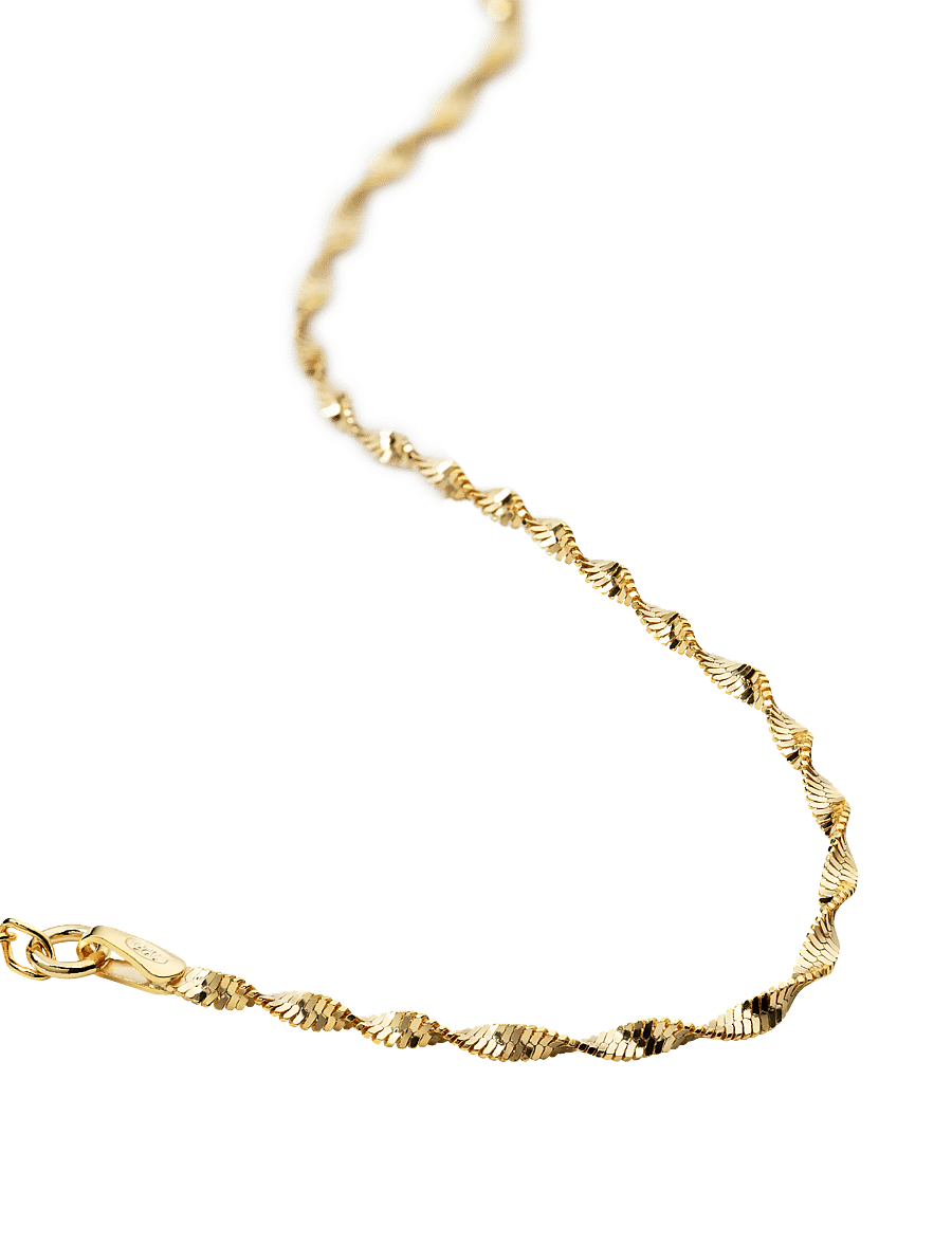 Syster P - Herringbone Twisted Bracelet Gold - kettenarmbänder - gold - 3