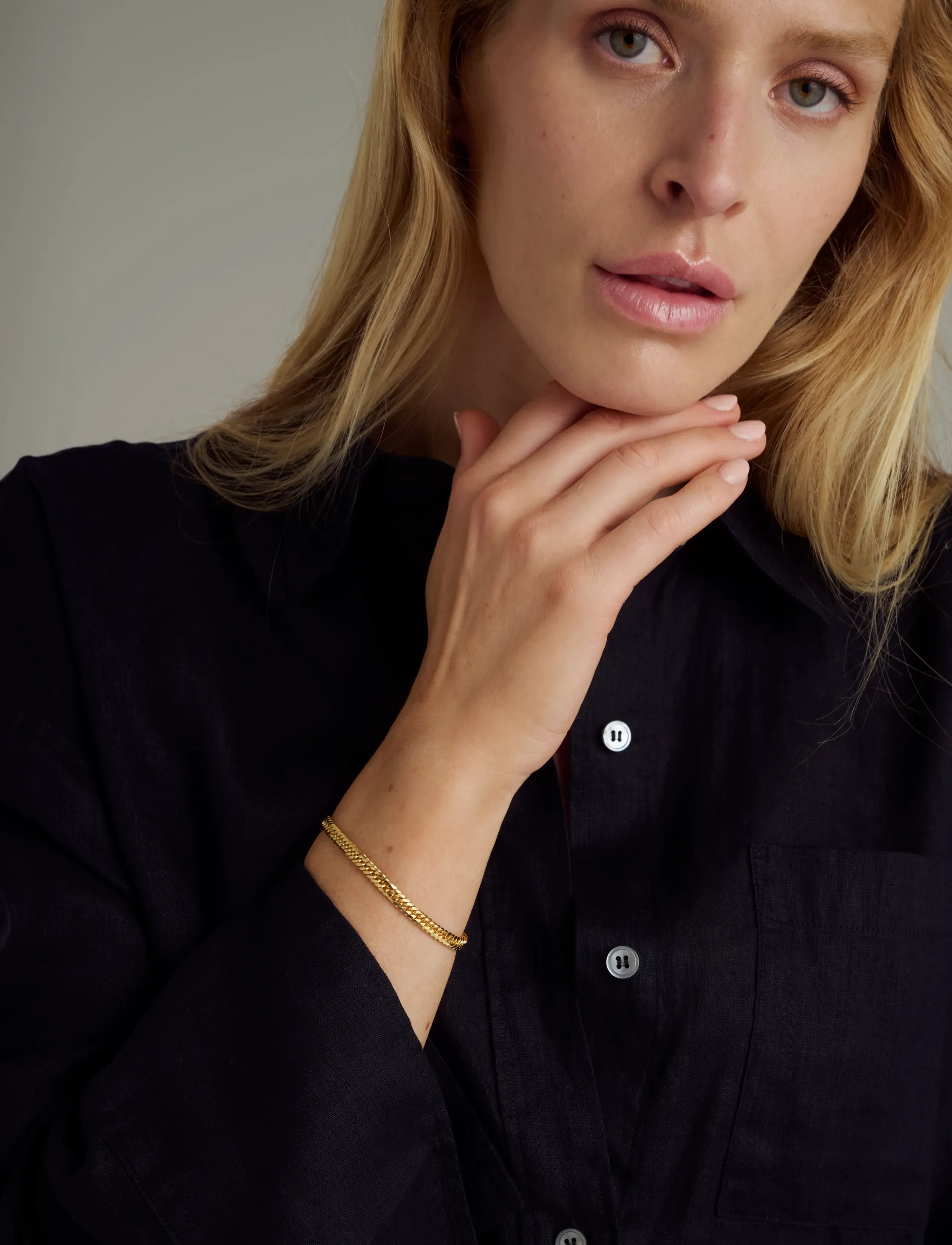 Syster P - Alyssa Bracelet Gold - chain bracelets - gold - 0