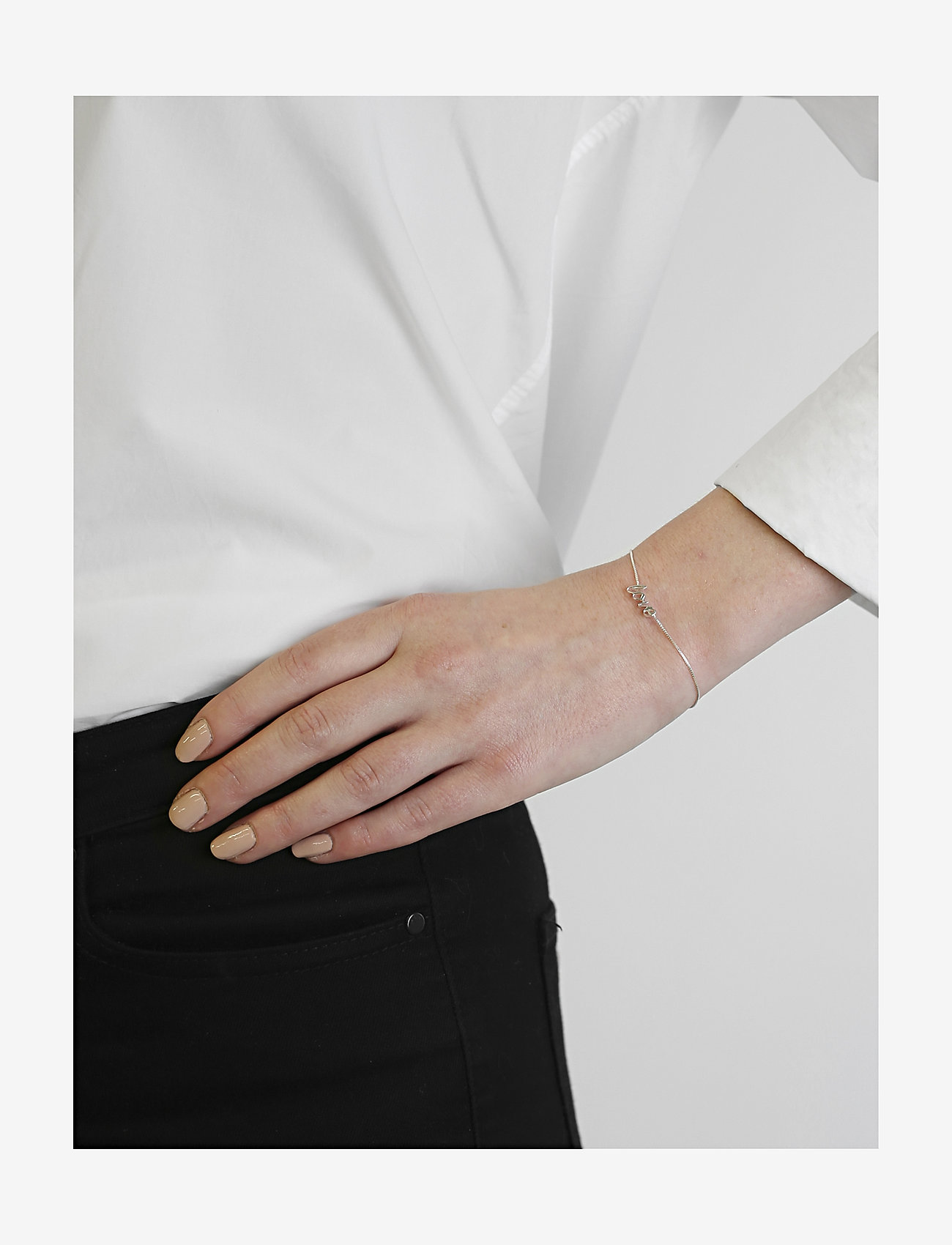 Syster P - Snap Bracelet Love Silver - silver - 1