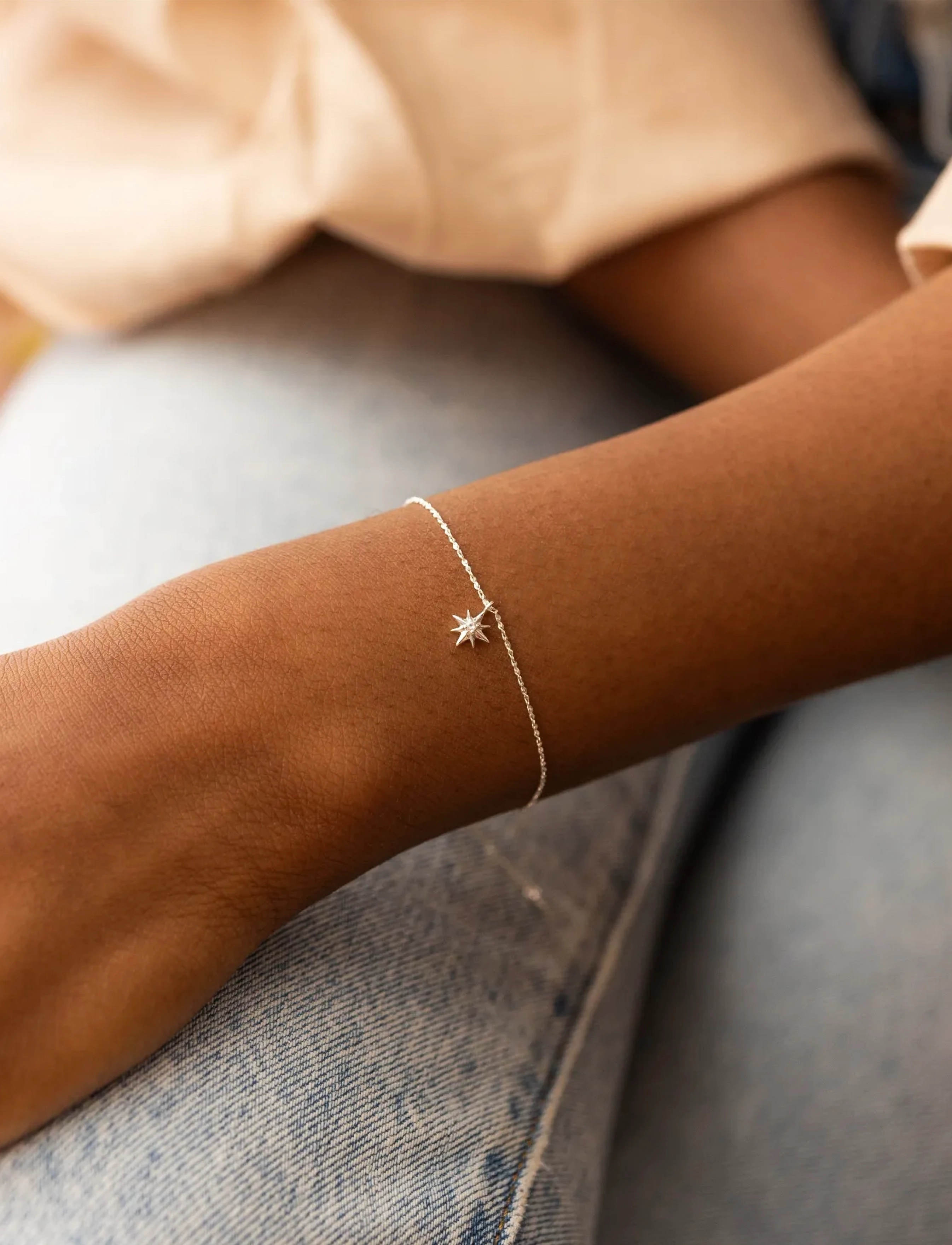 Syster P - North Star Bracelet Silver - kedjearmband - silver - 3