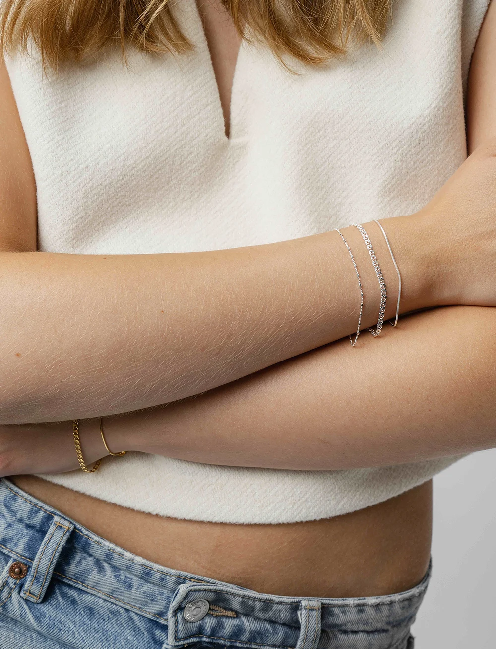 Syster P - Sheer Love Bracelet Silver - kettenarmbänder - silver - 0