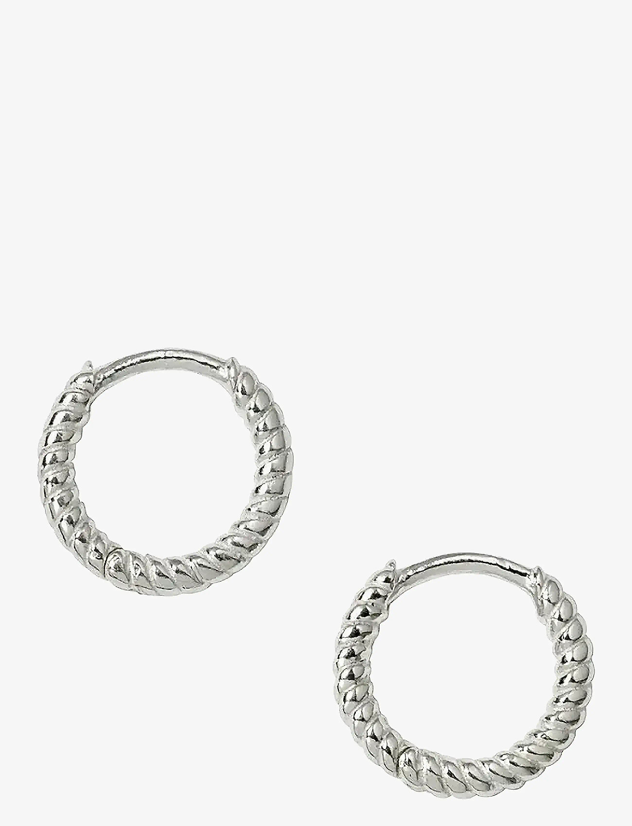 Syster P - Beloved Twisted Small Hoops Gold - creoler & hoops - silver - 1