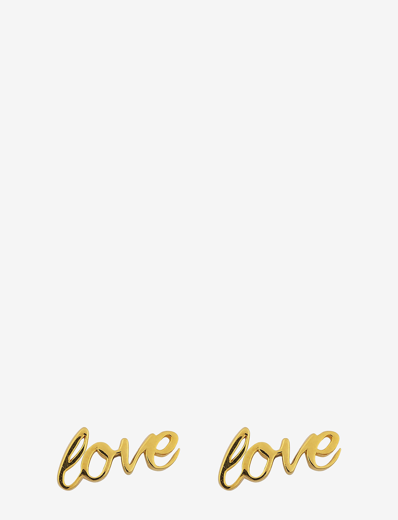 Syster P - SNAP EARRINGS LOVE GOLD - gold - 0