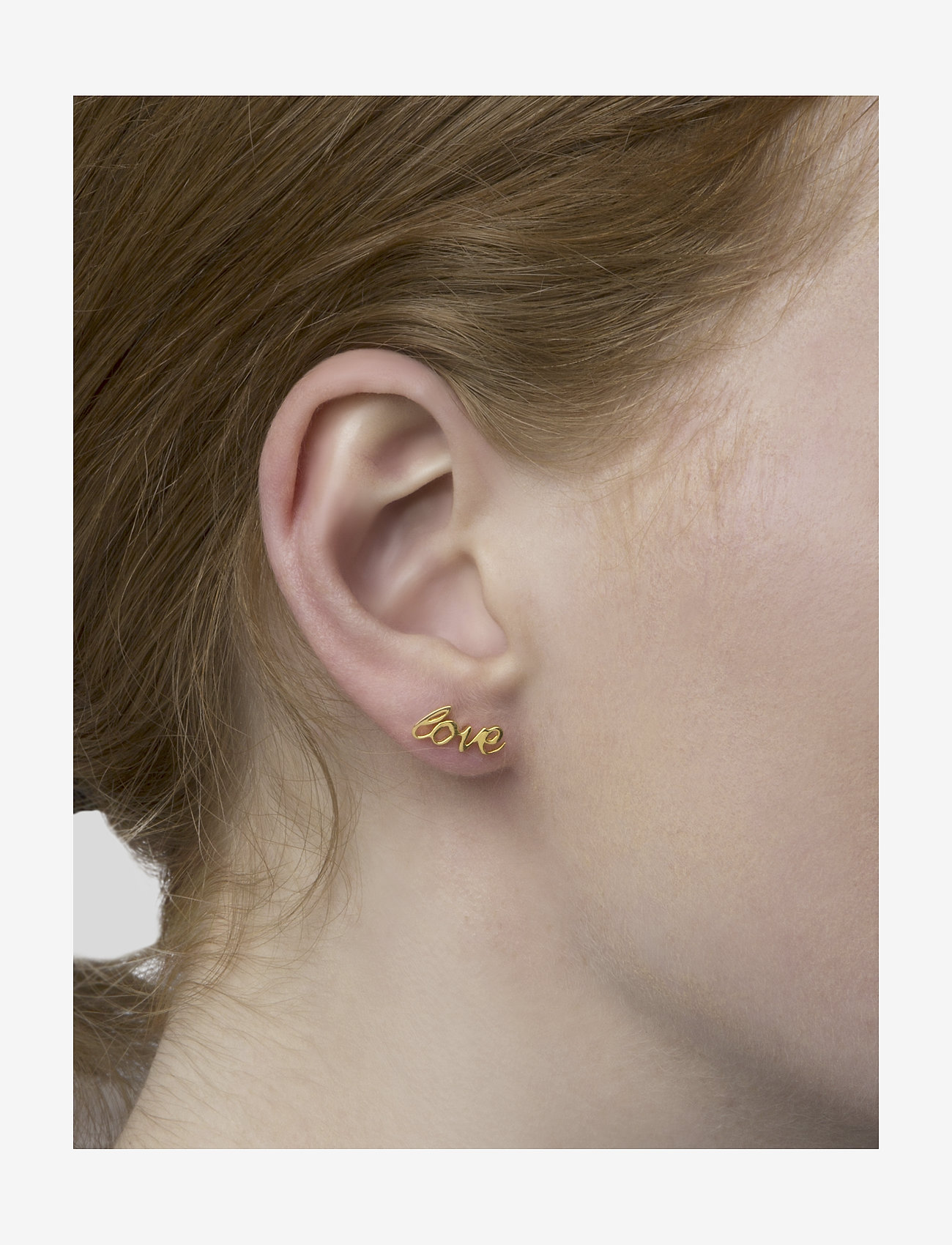 Syster P - SNAP EARRINGS LOVE GOLD - gold - 1