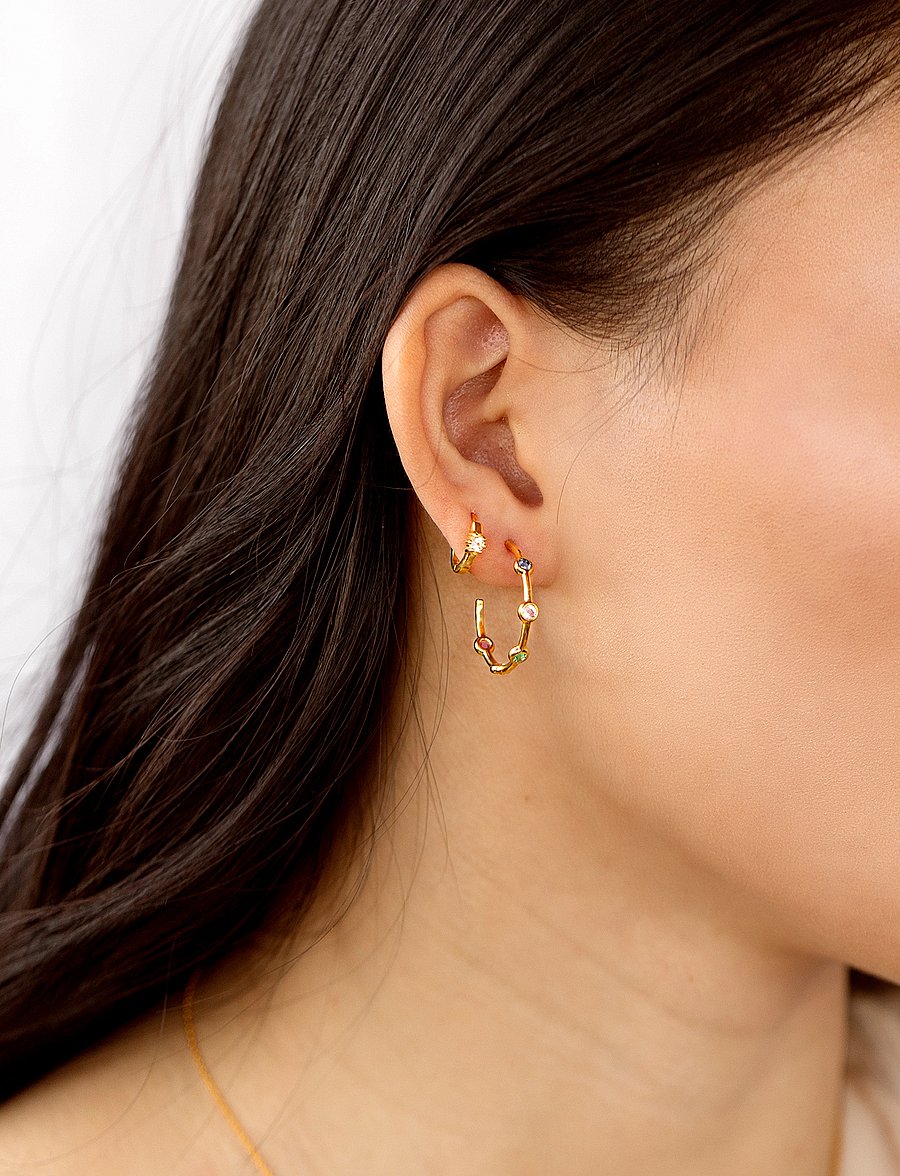 Syster P - Mini Princess Hoops Gold - cerceaux - gold - 0