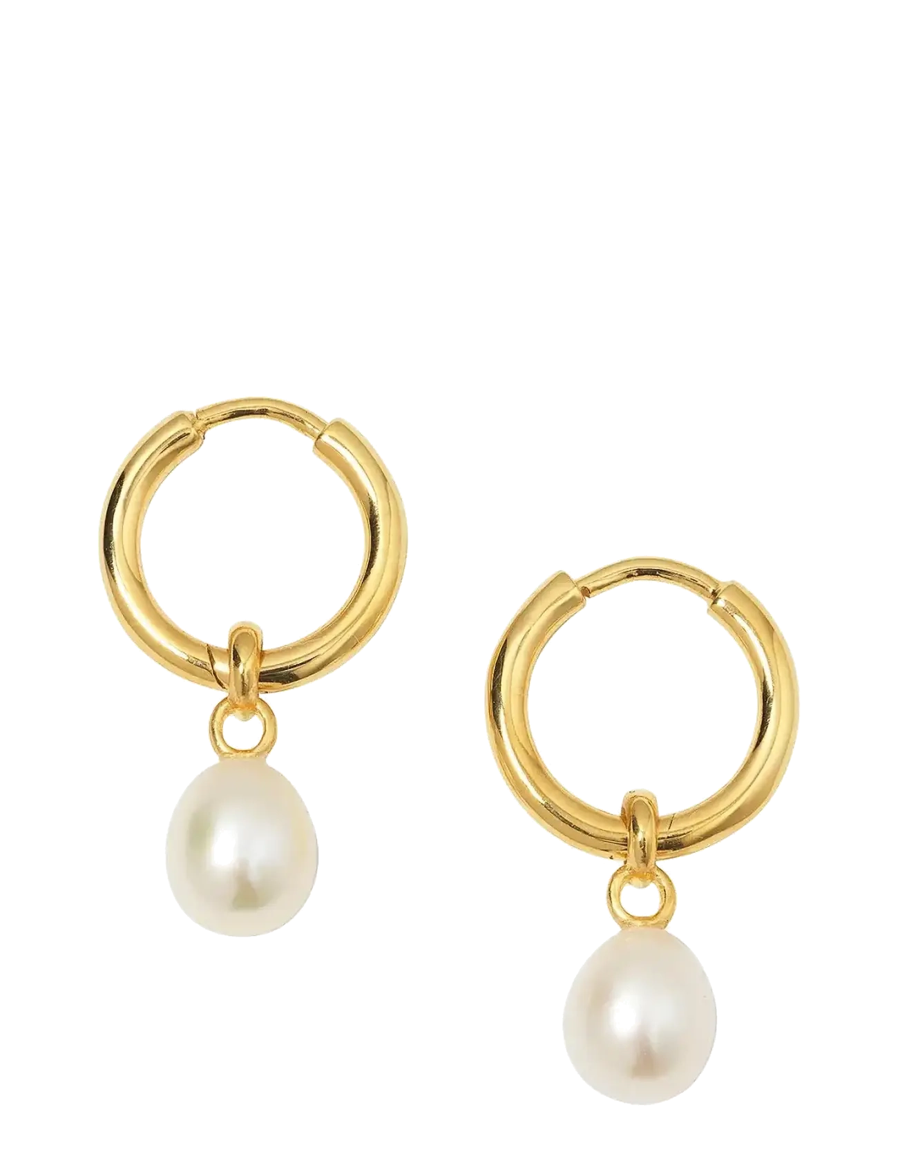Syster P Treasure Pearl Hoops Gold - Hoops - GOLD / gold