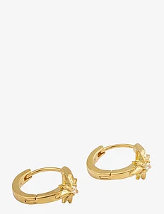North Star Hoop Earrings Gold, Syster P