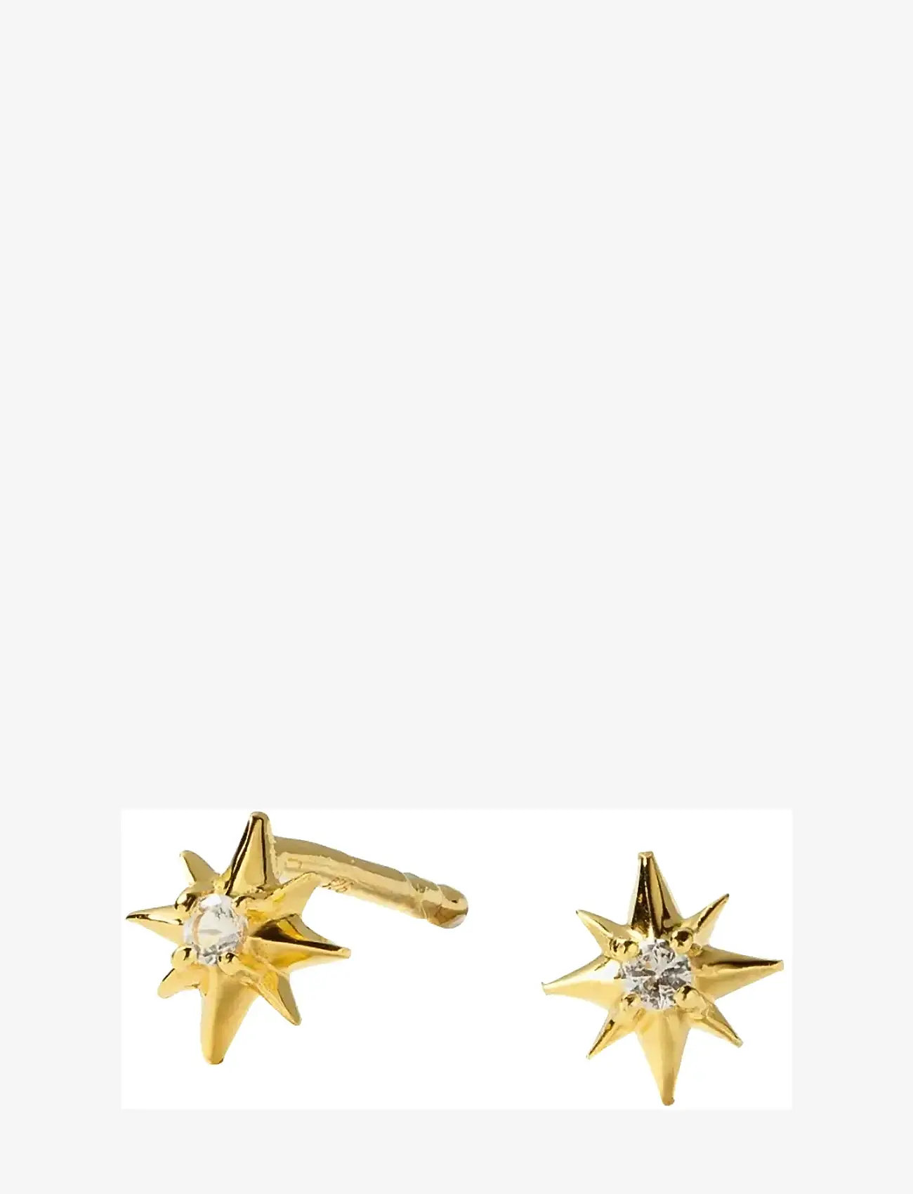 Syster P - North Star Stud Earrings Gold - Ørestikker - gold - 1