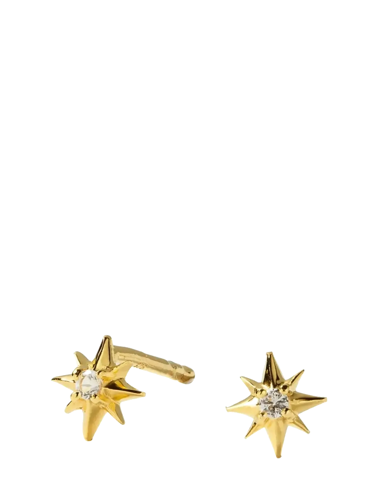 North Star Stud Earrings Gold - GOLD