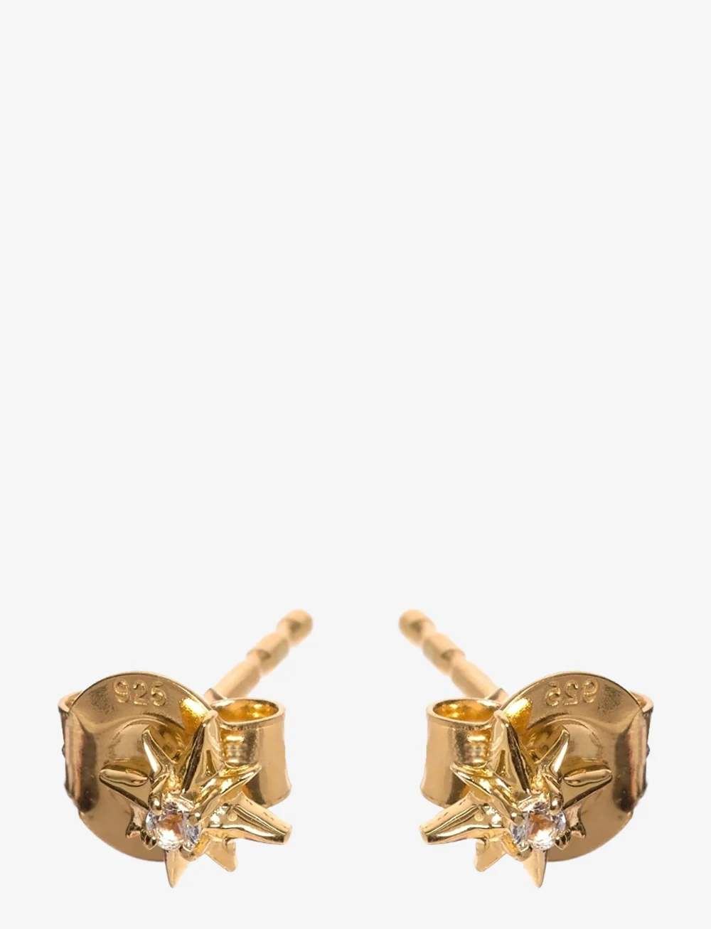 Syster P - North Star Stud Earrings Gold - Ørestikker - gold - 0