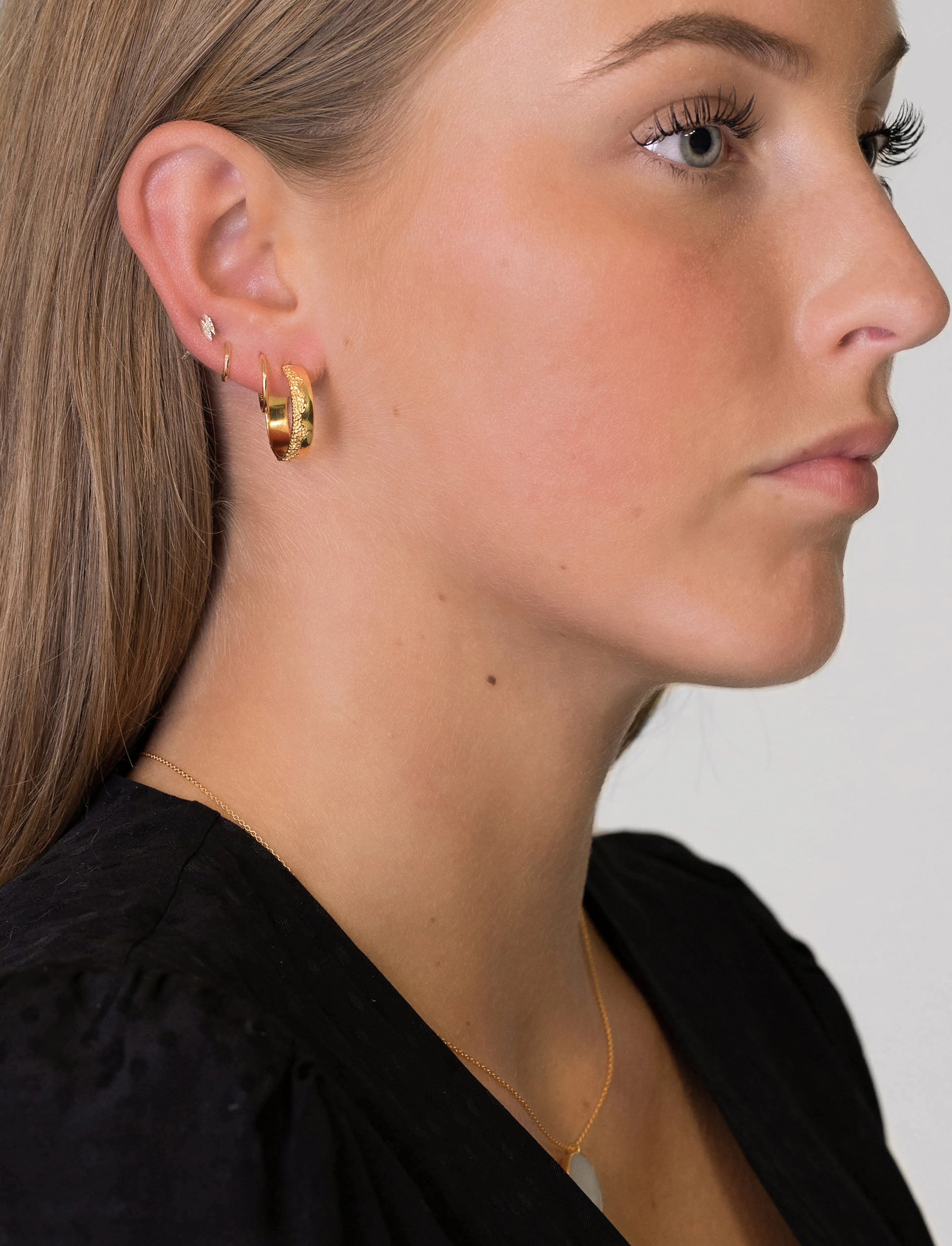 Syster P - Space dust hoops gold - gold - 1