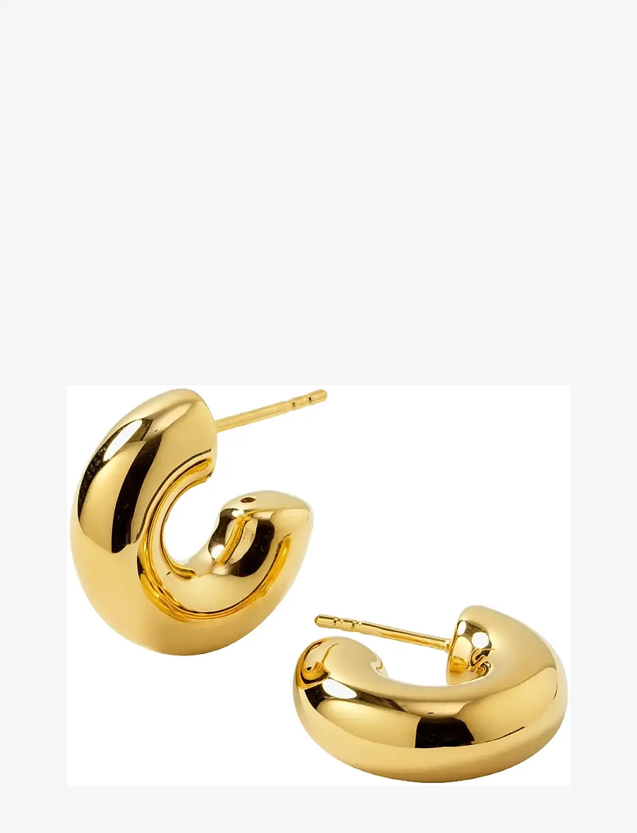 Syster P - Bolded Little Sis Hoops Gold - hoops - gold - 1