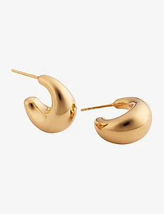 Bolded Little Sis Earrings Gold, Syster P