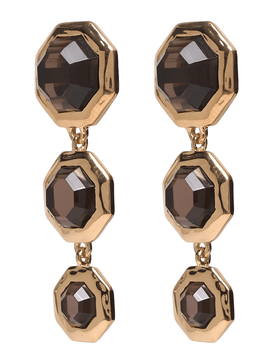 Syster P - Octagon Earrings Gold - statement-ohrringe - gold - 1