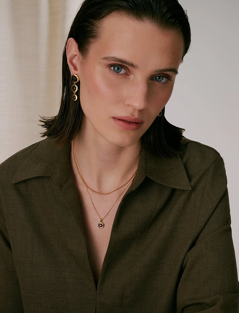 Syster P - Octagon Earrings Gold - statement-ohrringe - gold - 3