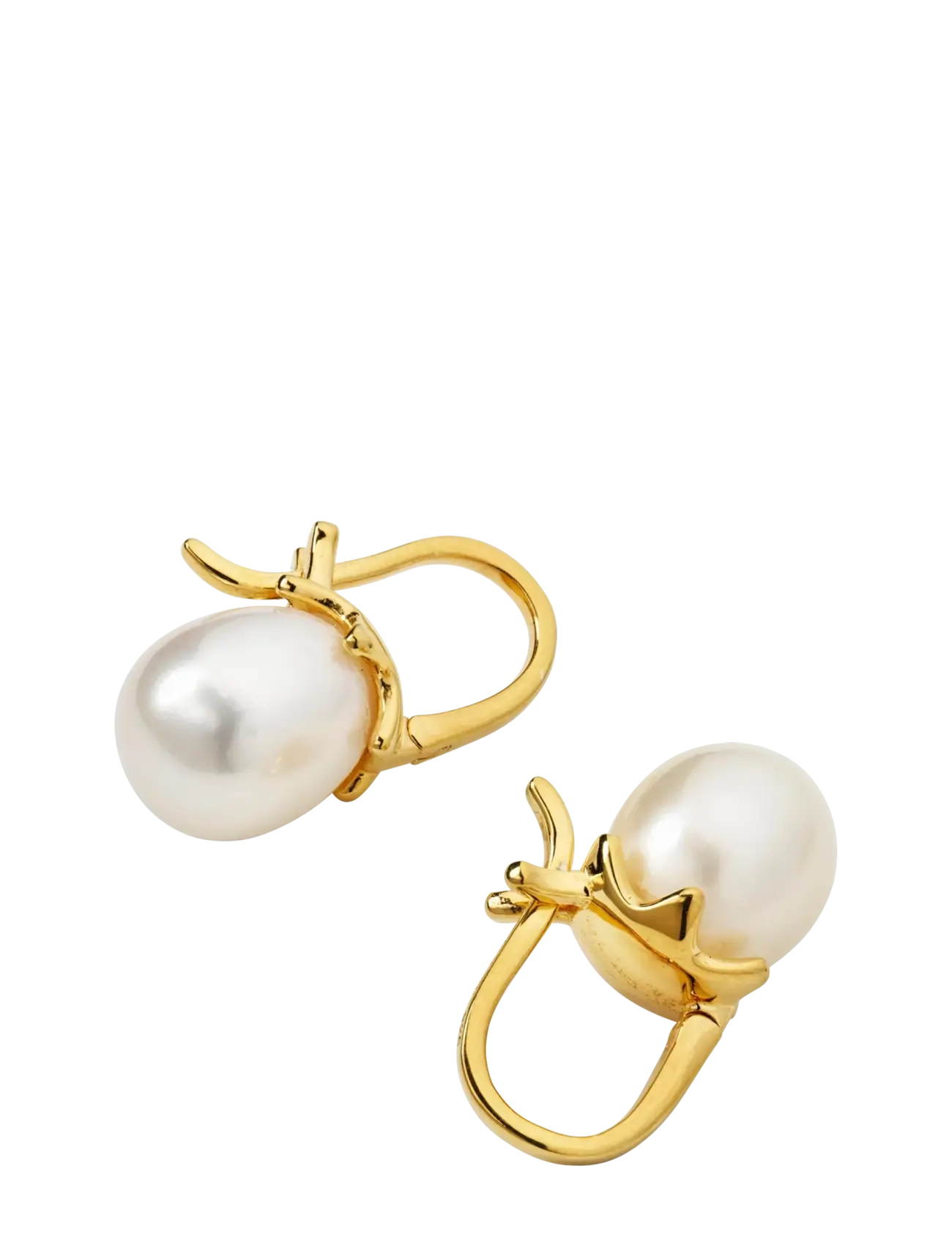Syster P - Florentina Pearl Earrings Gold - perlueyrnalokkar - gold - 2