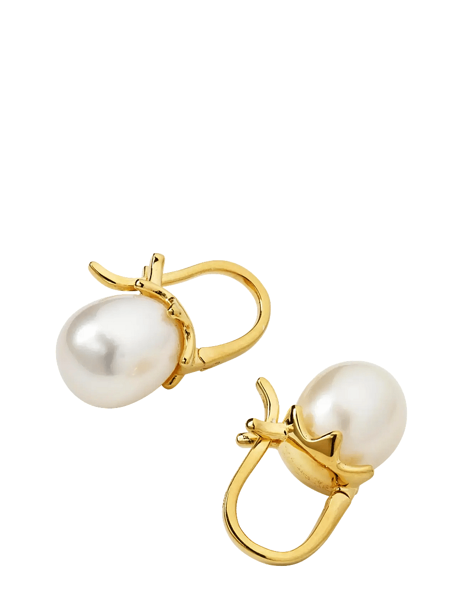 Syster P - Florentina Pearl Earrings Gold - parel oorbellen - gold - 2