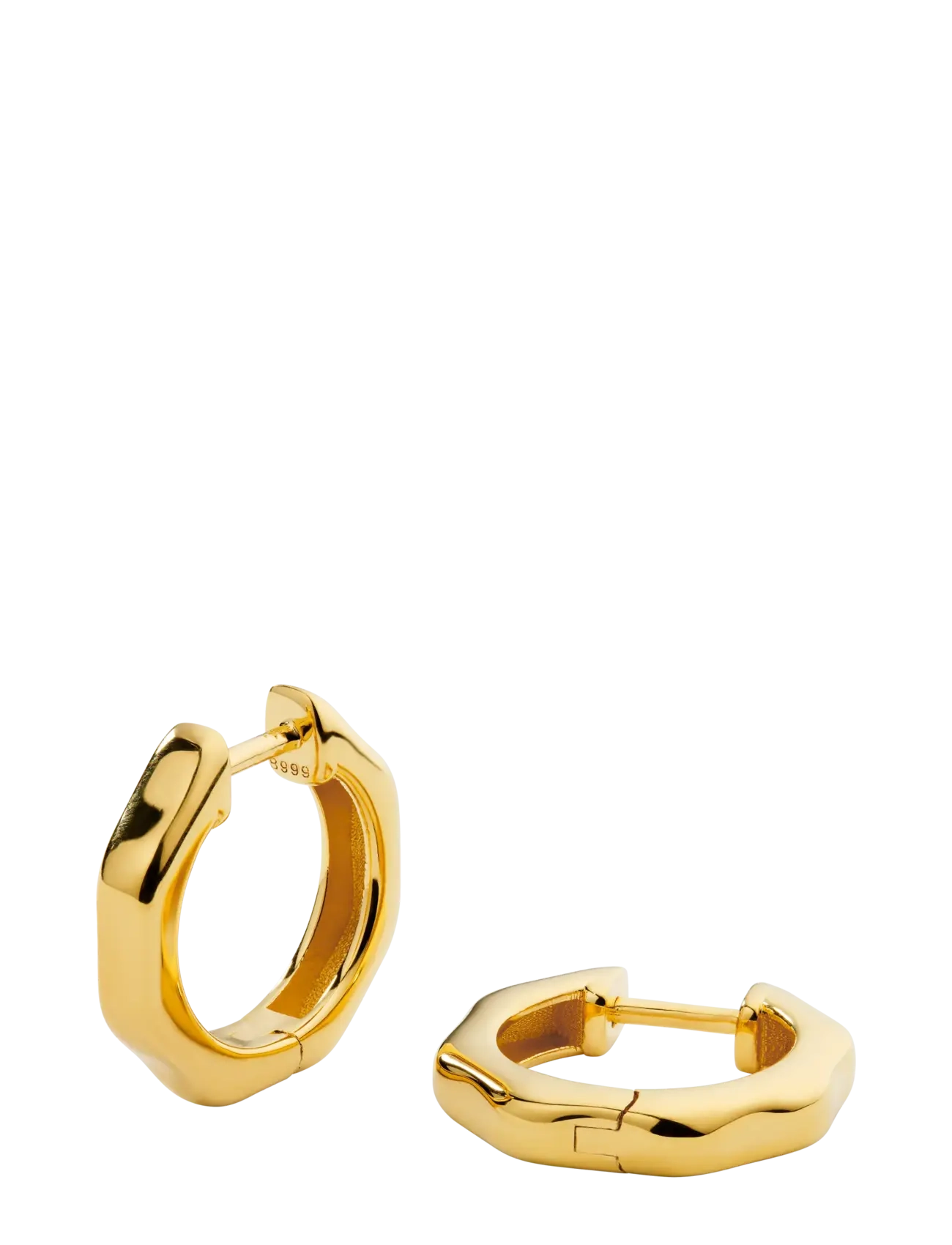 Syster P Cavelle Structured Hoops Gold - Aksesuarai - GOLD / gold