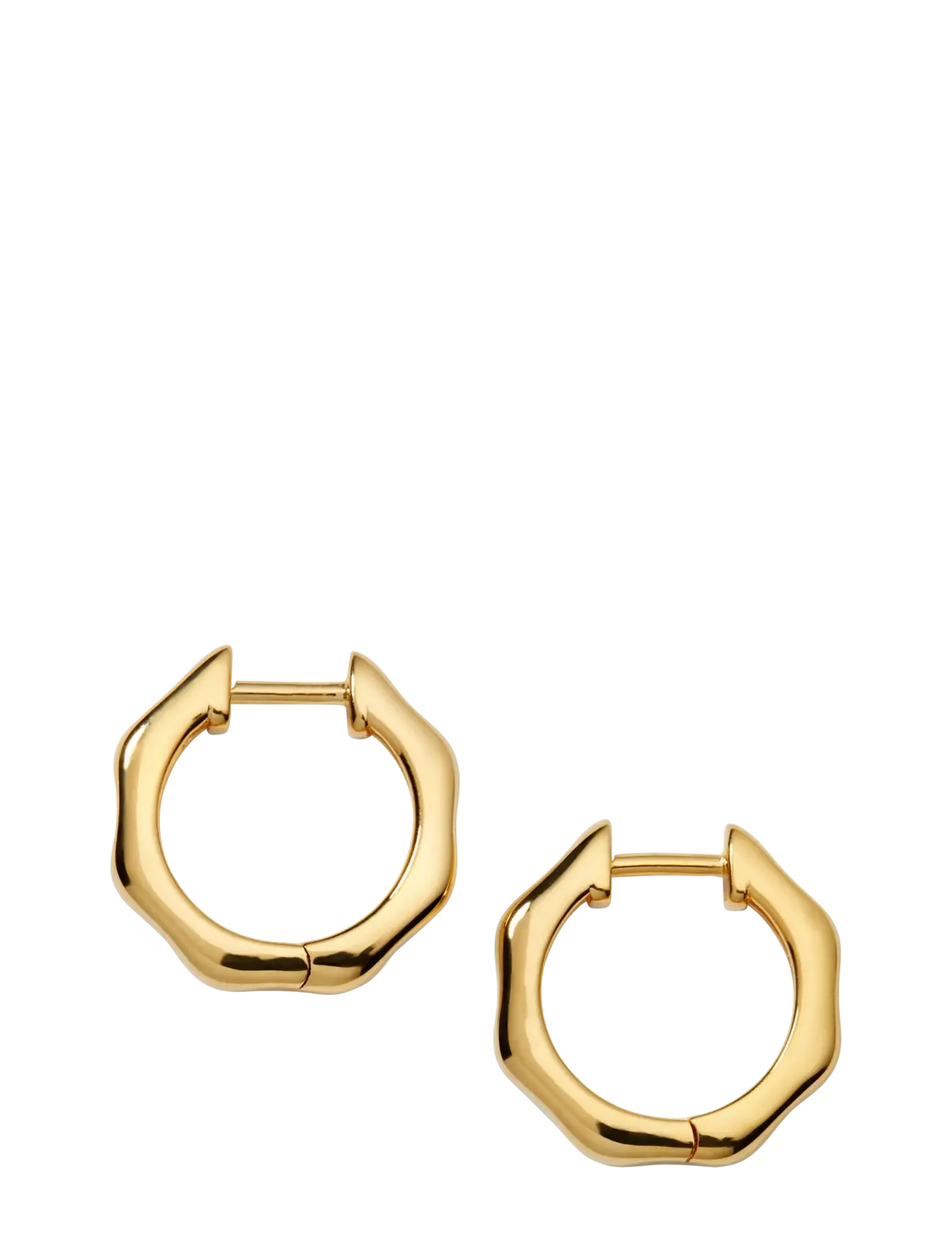 Syster P - Cavelle Structured Hoops Gold - hoops - gold - 2