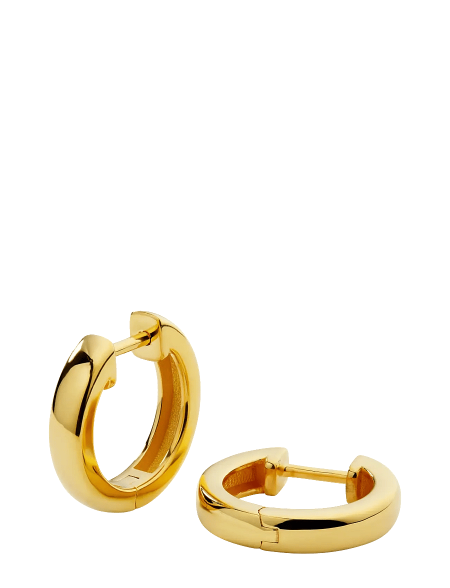 Syster P - Cavelle Big Plain Hoops Gold - hoops - gold - 1