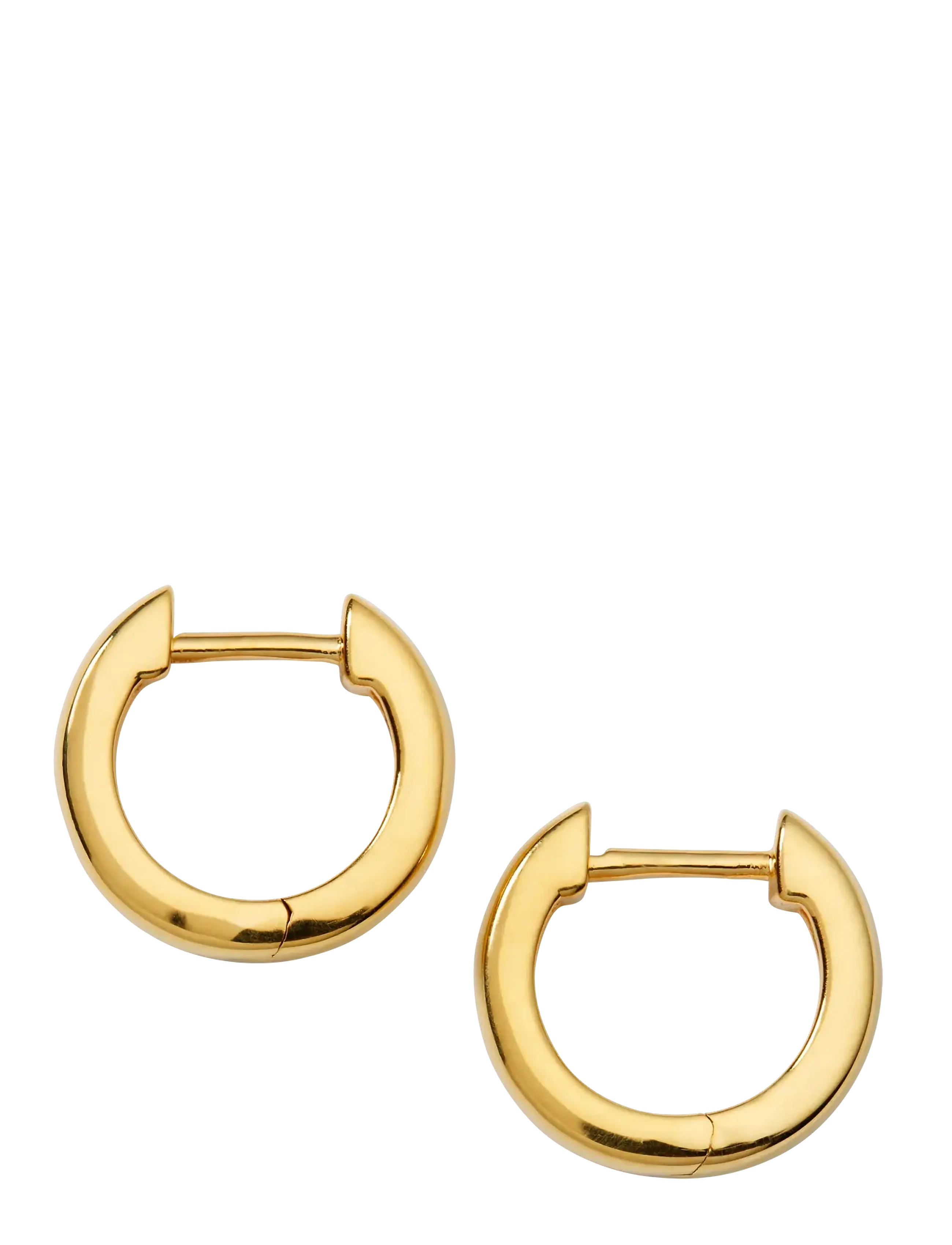 Syster P - Cavelle Small Plain Hoops Gold - hoops - gold - 2